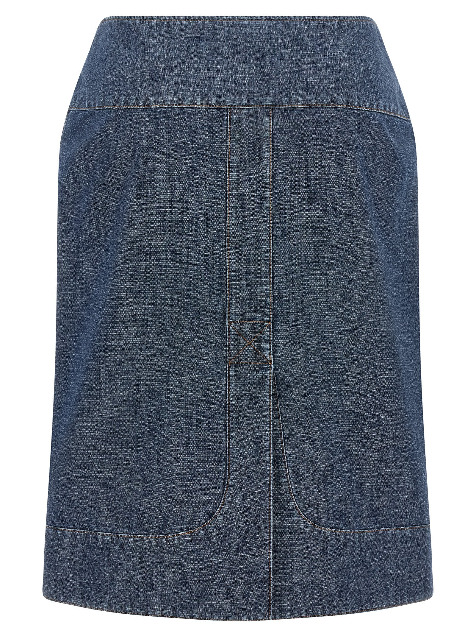 Fendi Women Chambray Denim Skirt FENDI