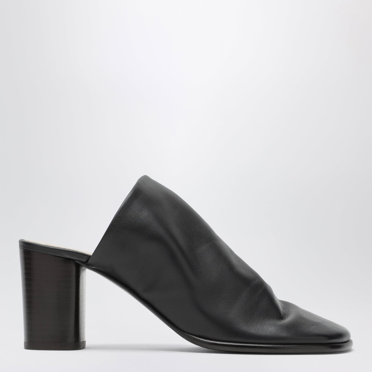 Lemaire Brown Lambskin Mules With Block Heel Women LEMAIRE