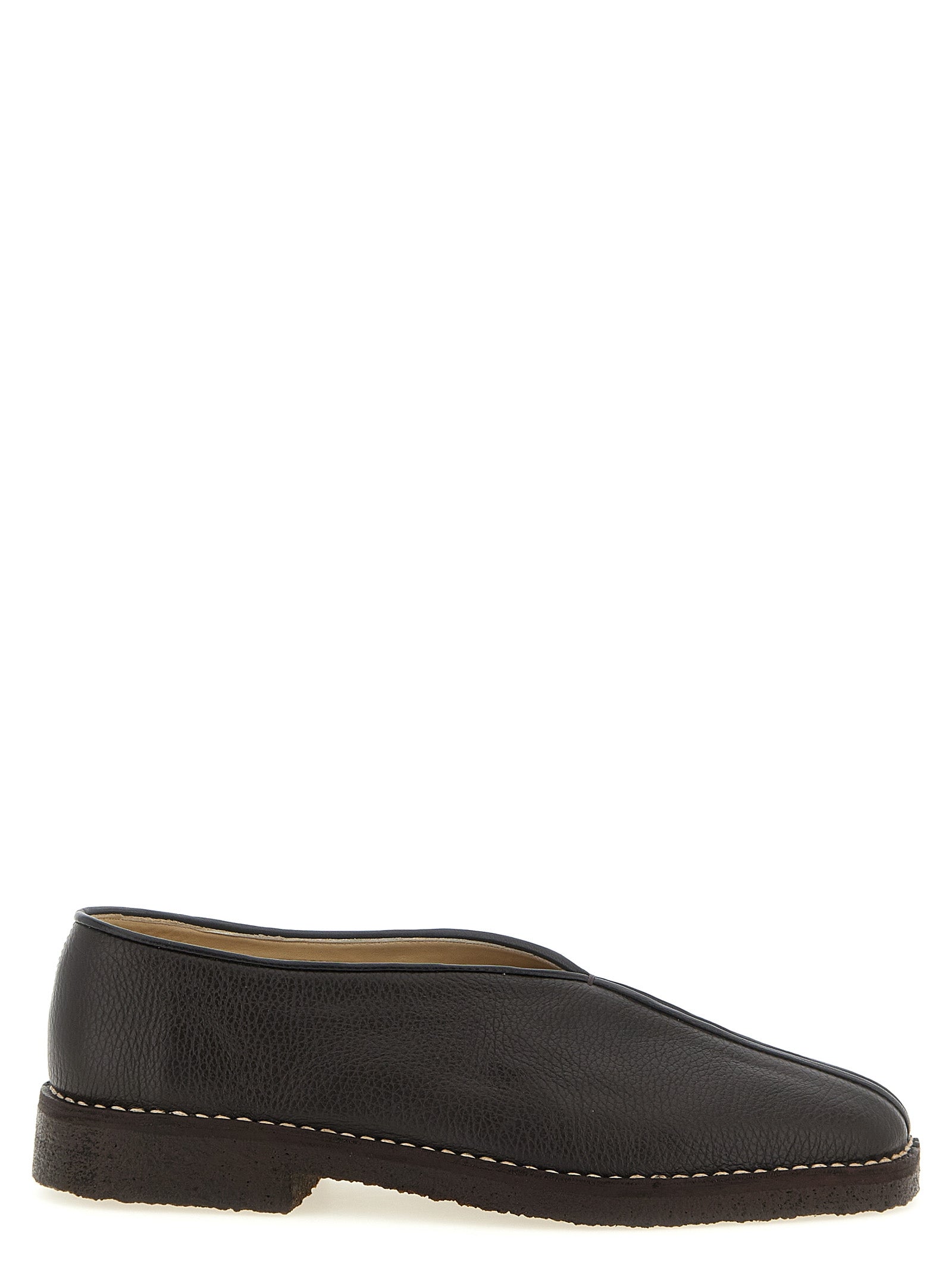 Lemaire Men 'Piped Crepe' Slippers LEMAIRE