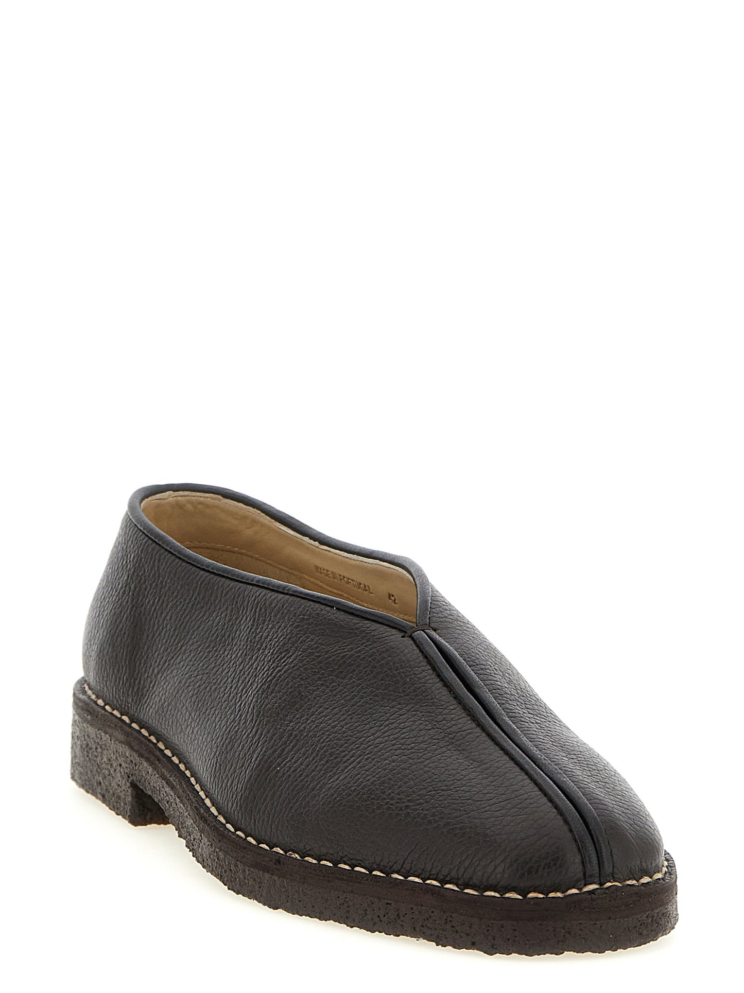 Lemaire Men 'Piped Crepe' Slippers LEMAIRE