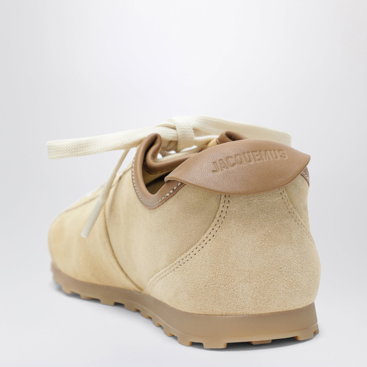 Jacquemus Beige Les Tennis Suede Sneakers Women JACQUEMUS