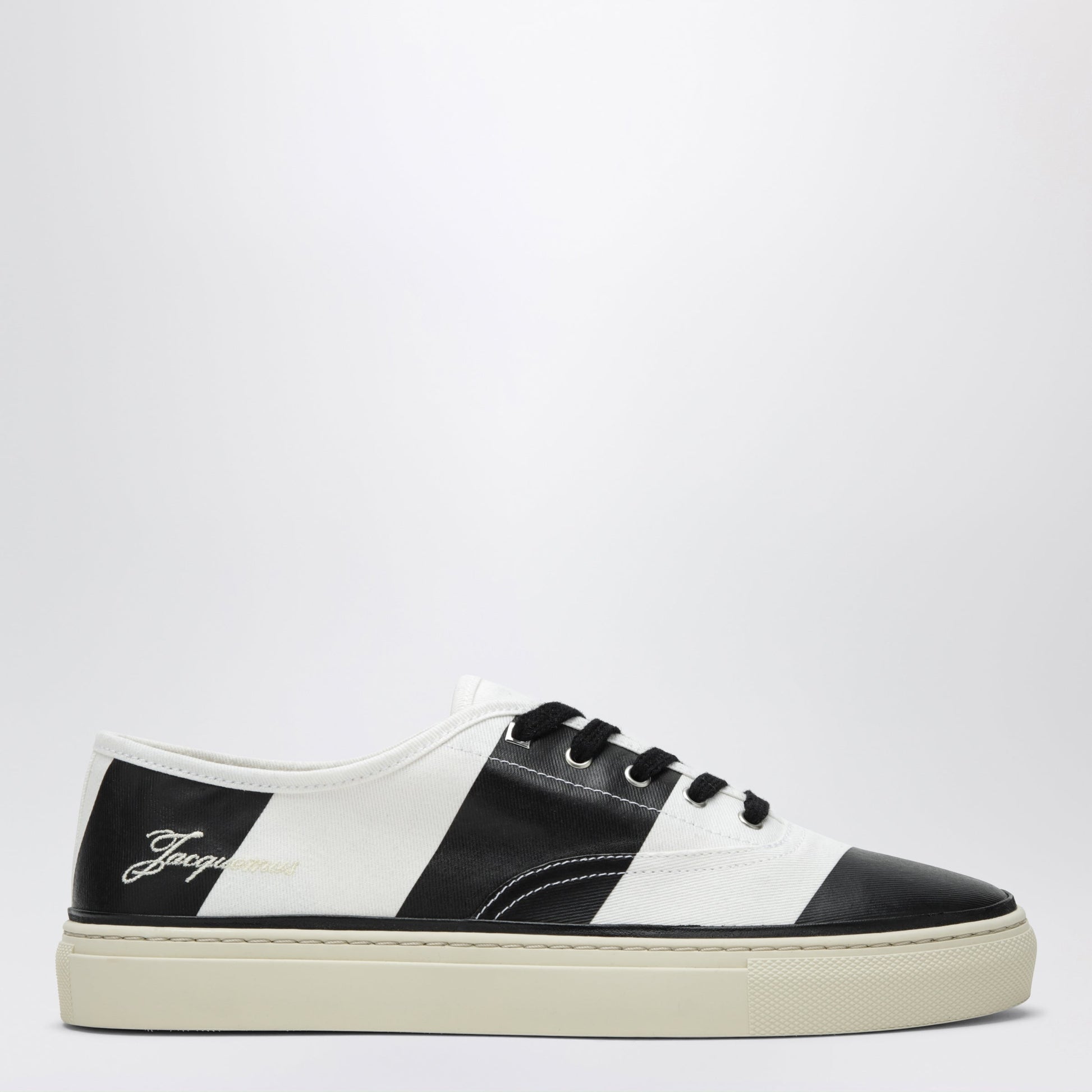 Jacquemus Les Fefe White/Black Canvas Sneakers Women JACQUEMUS