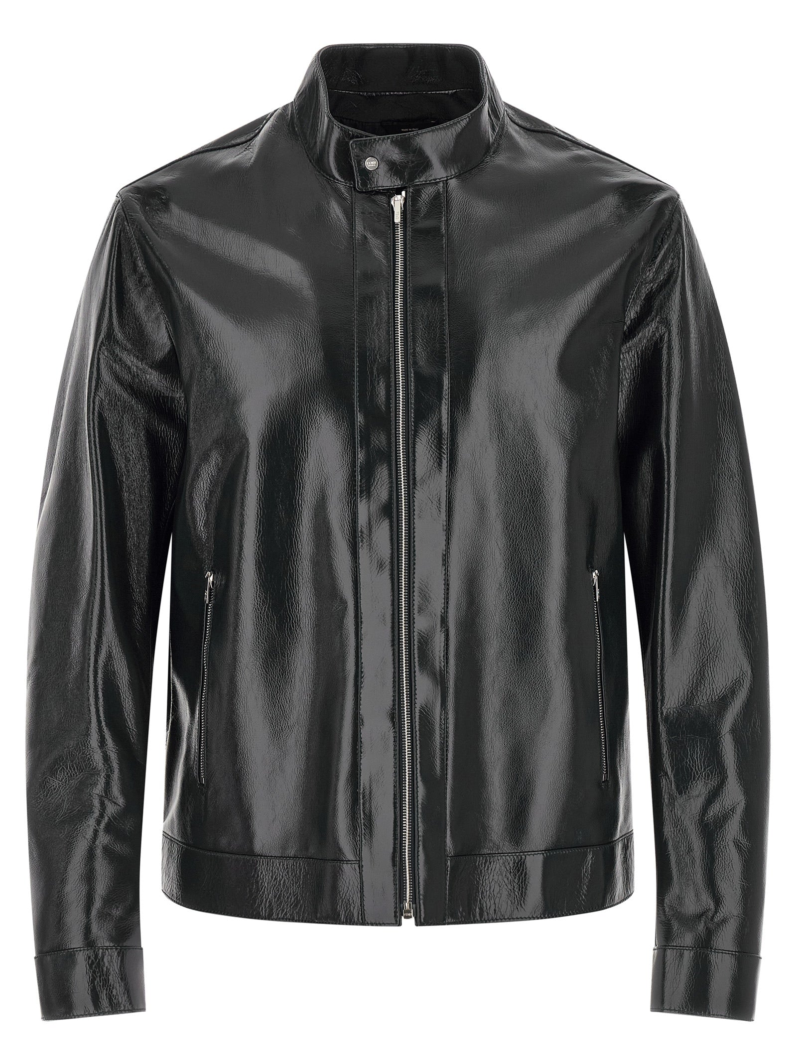 Fendi Men Lacquered Leather Blouson FENDI