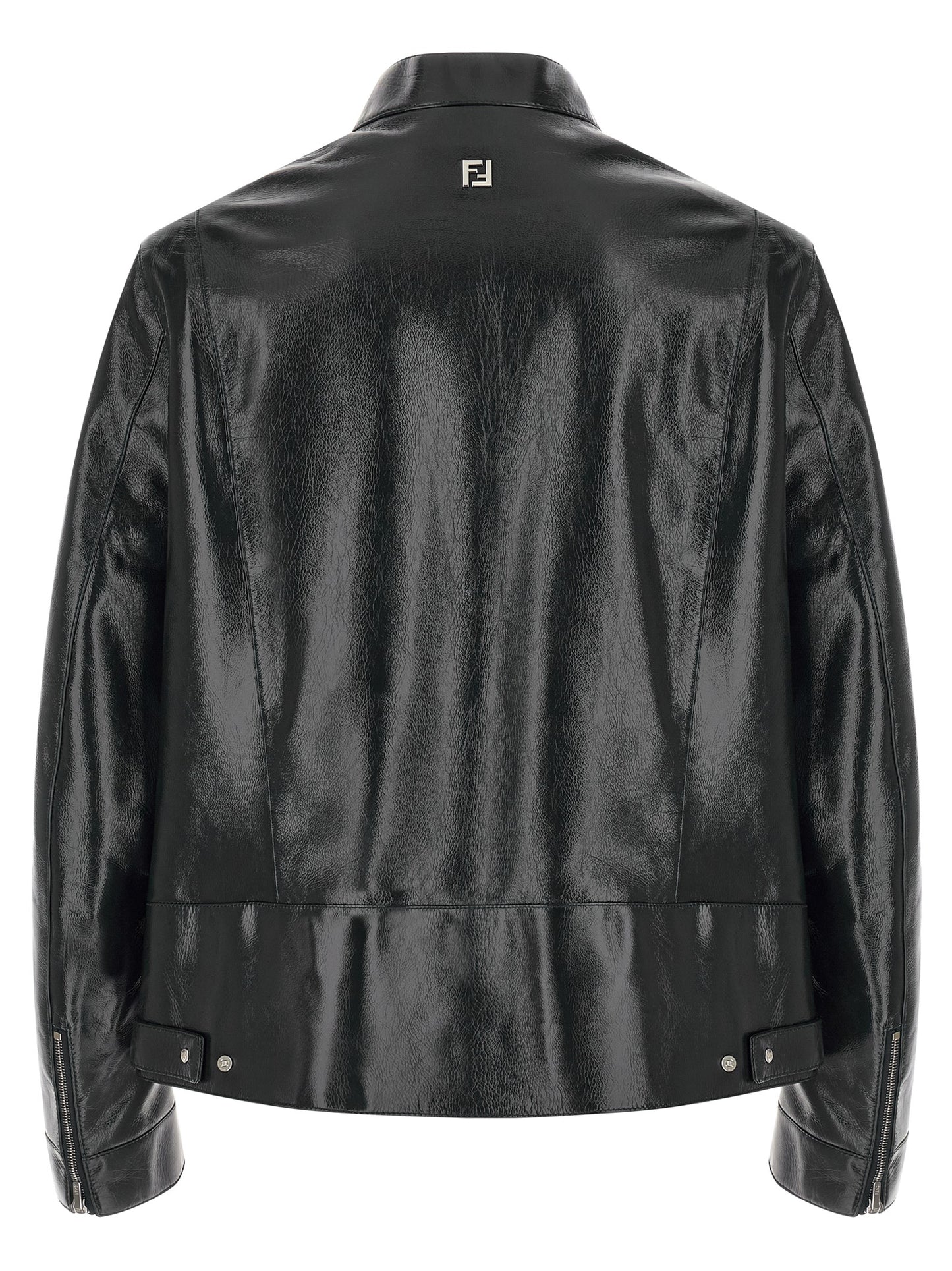 Fendi Men Lacquered Leather Blouson FENDI