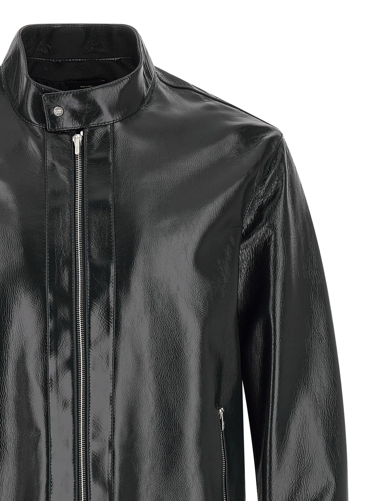 Fendi Men Lacquered Leather Blouson FENDI