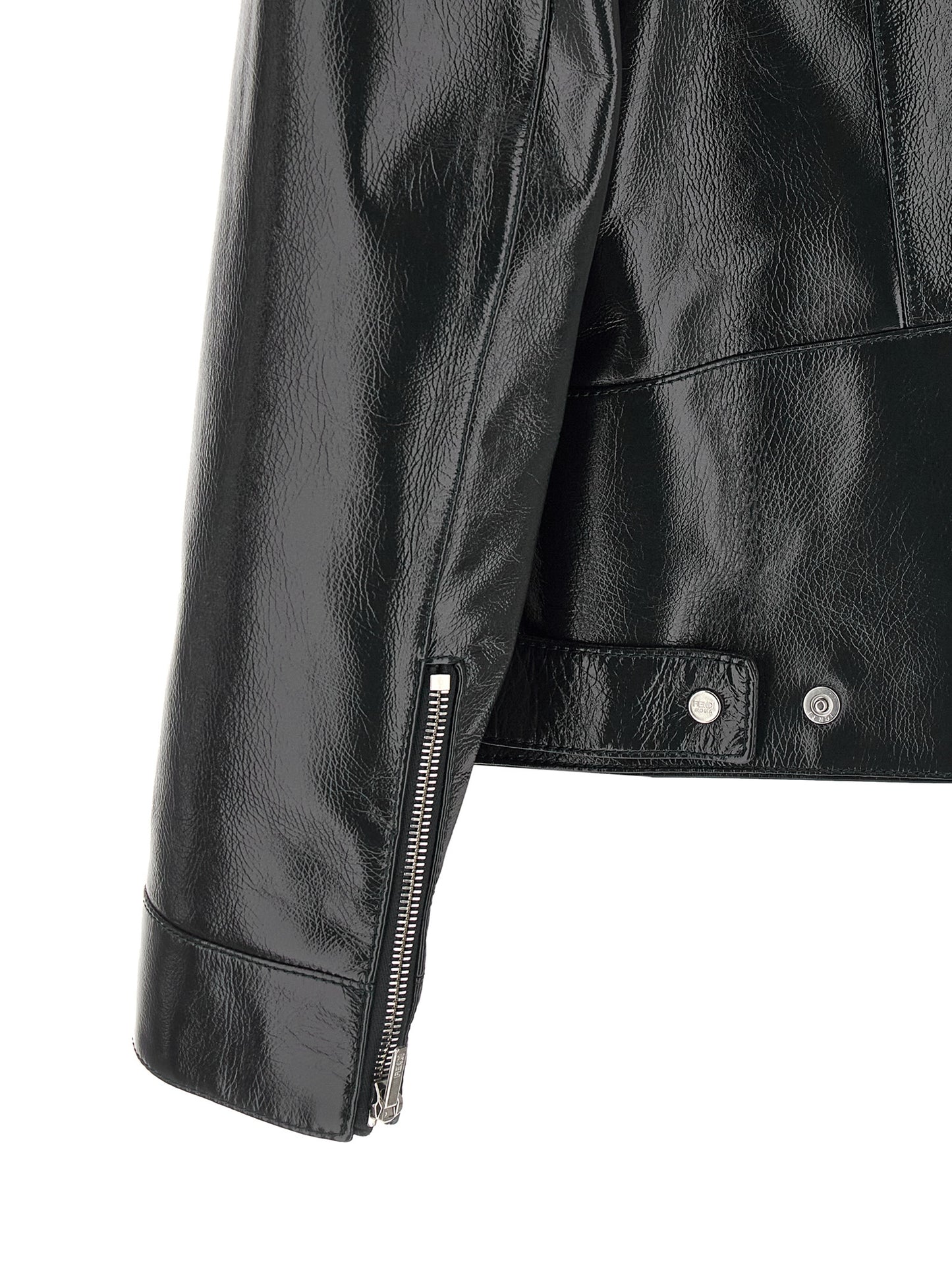 Fendi Men Lacquered Leather Blouson FENDI