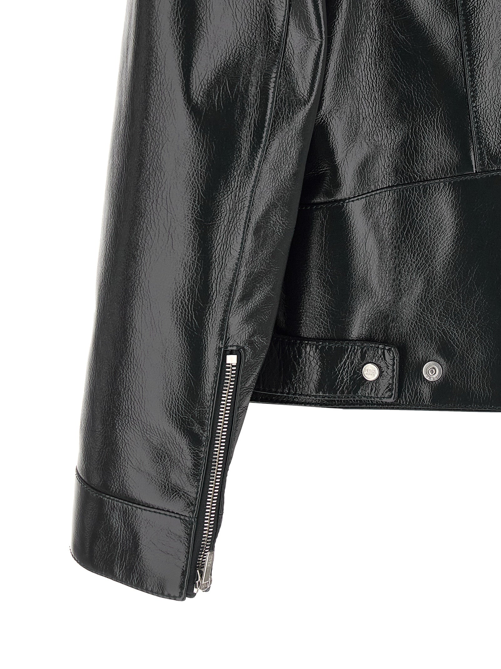 Fendi Men Lacquered Leather Blouson FENDI