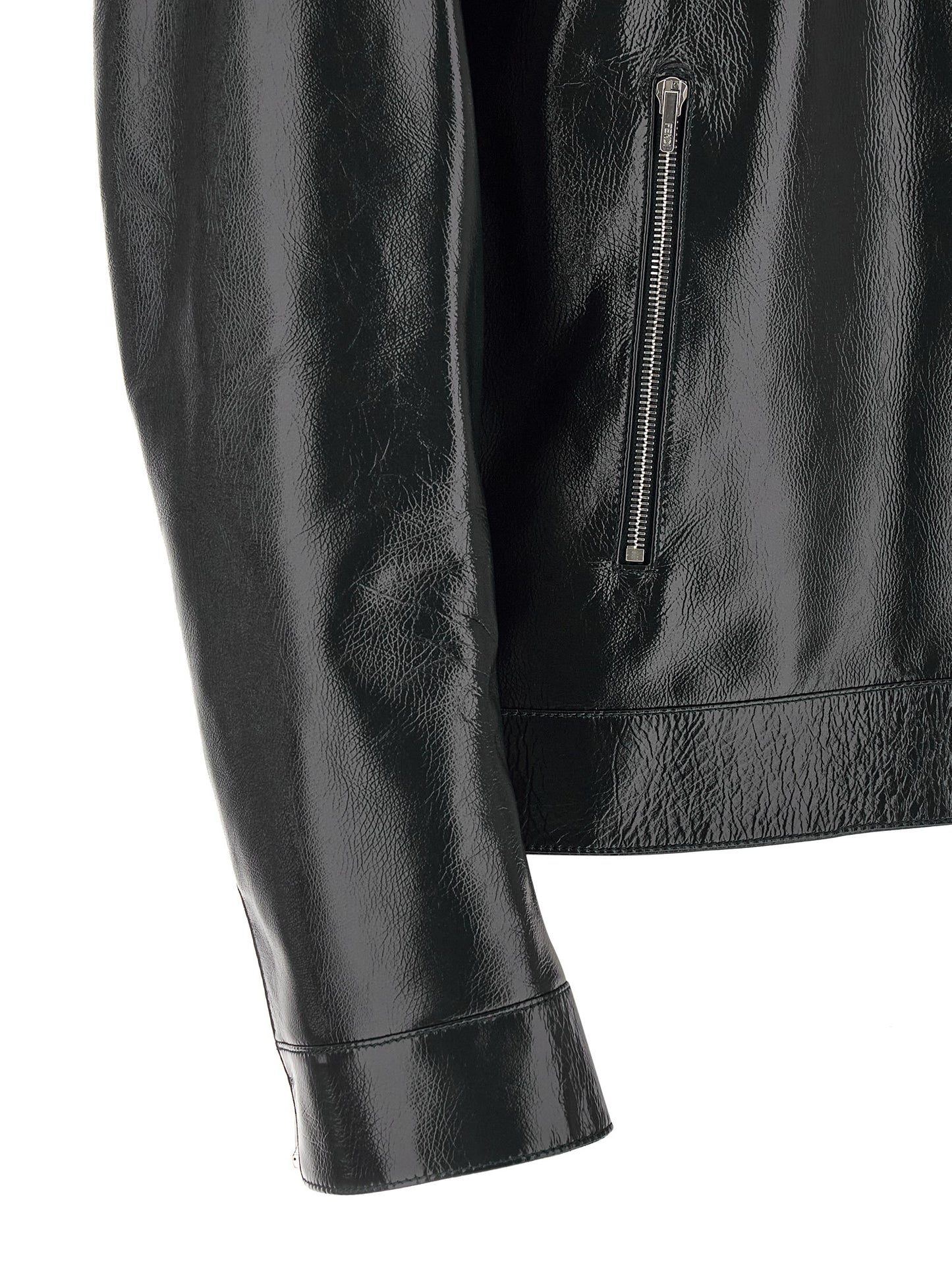 Fendi Men Lacquered Leather Blouson FENDI