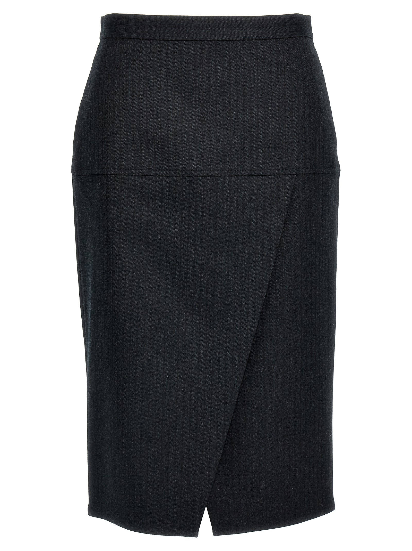 Fendi Women Pinstriped Wool Skirt FENDI