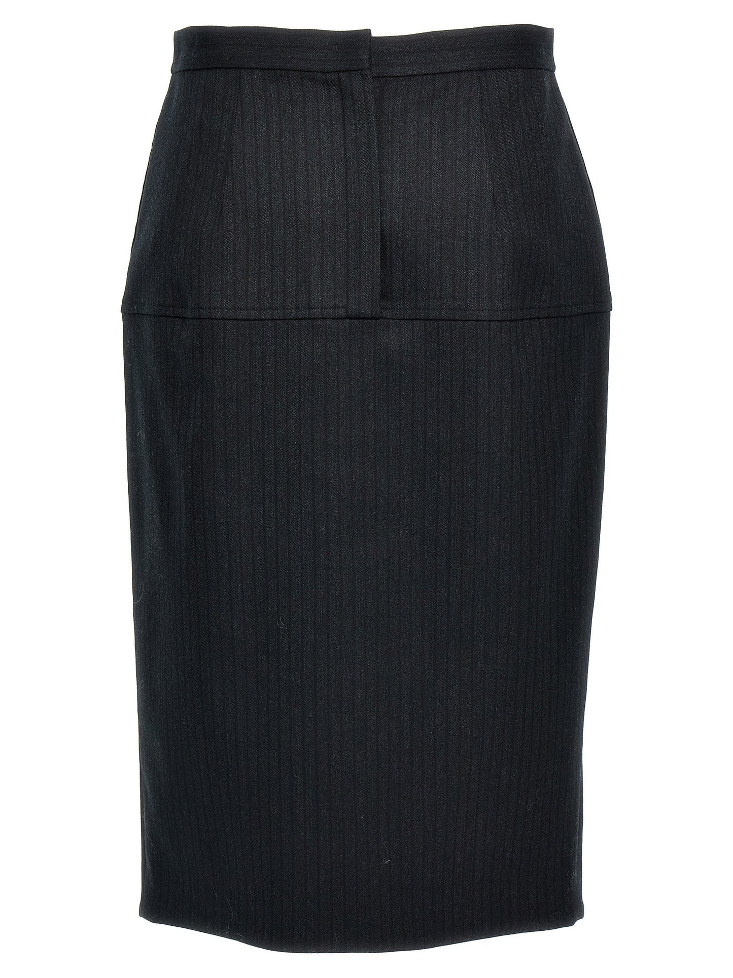 Fendi Women Pinstriped Wool Skirt FENDI