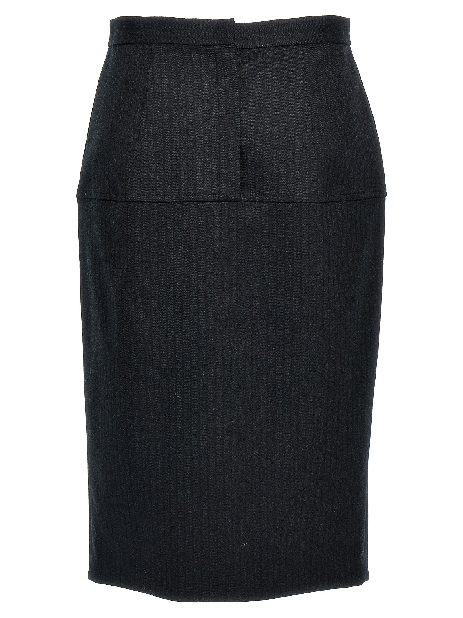 Fendi Women Pinstriped Wool Skirt FENDI