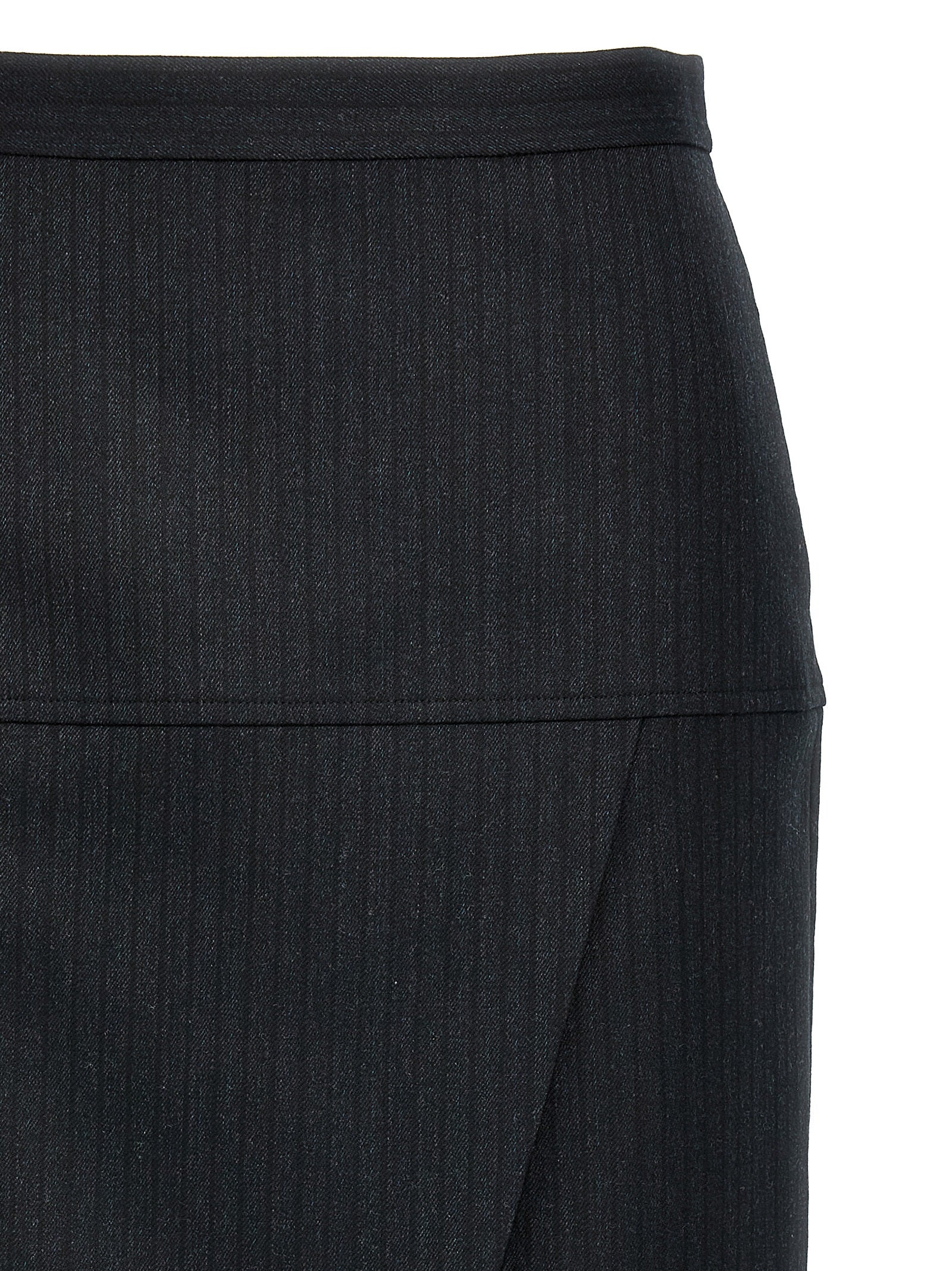 Fendi Women Pinstriped Wool Skirt FENDI