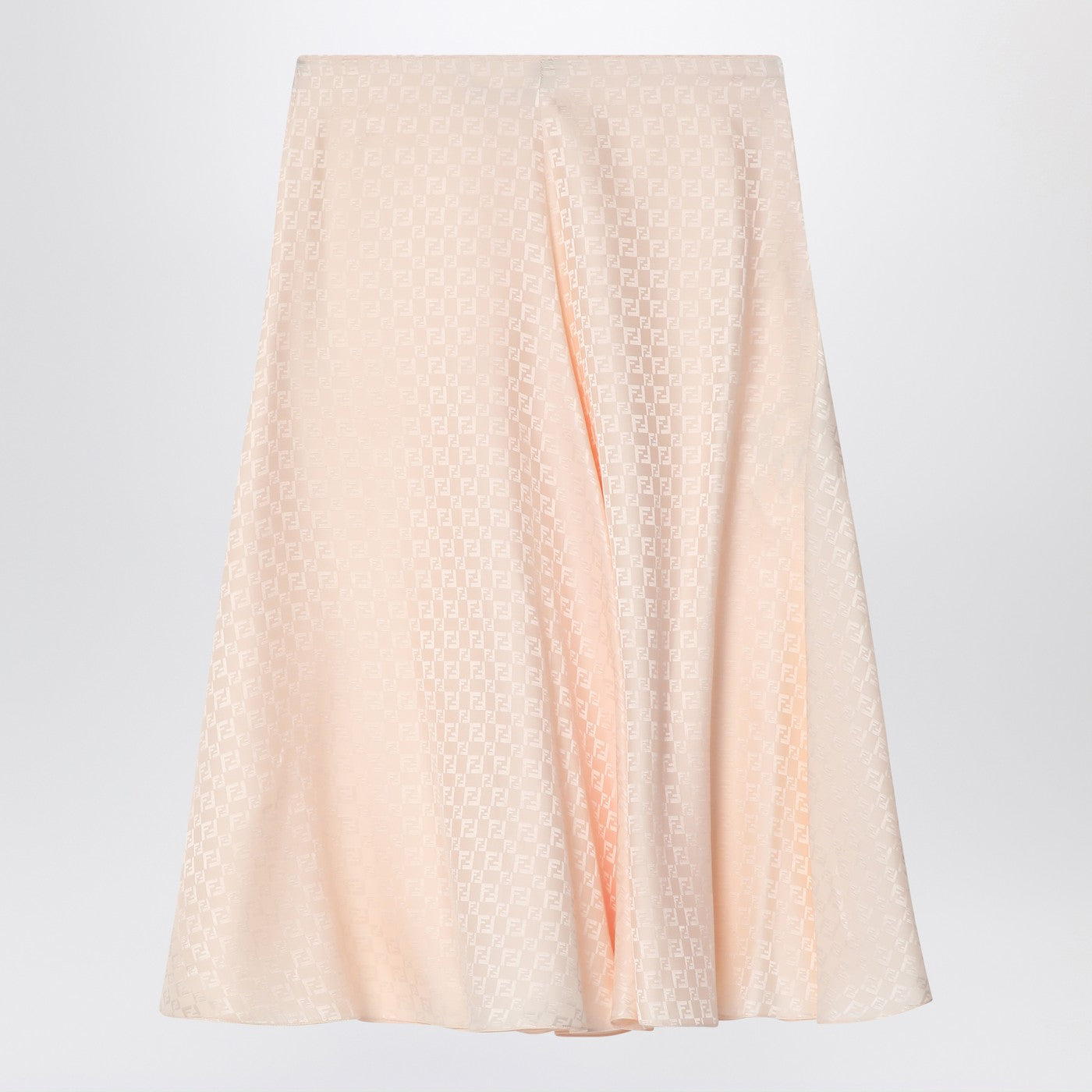 Fendi Skirt In Pink Ff Silk Women FENDI