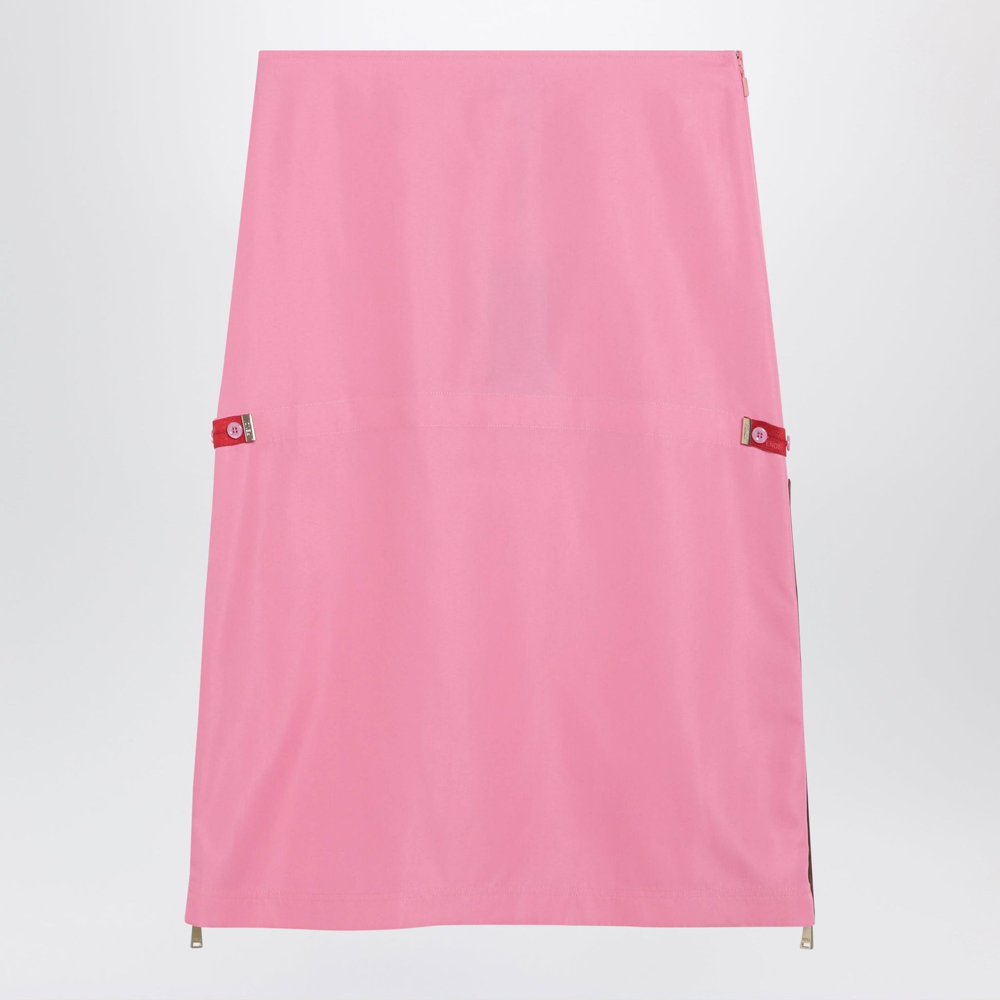 Fendi Pink Technical Viscose Skirt Women FENDI