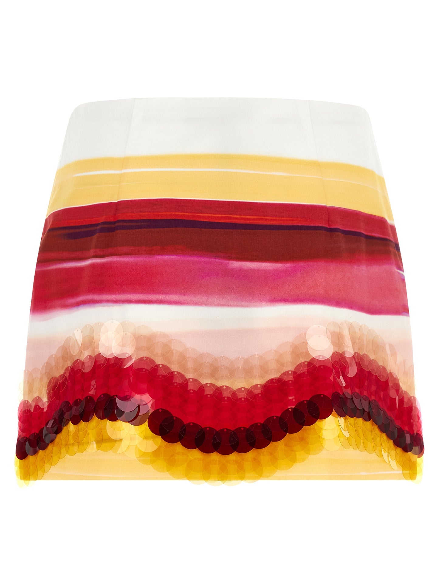 Fendi Women Striped Cotton Skirt FENDI