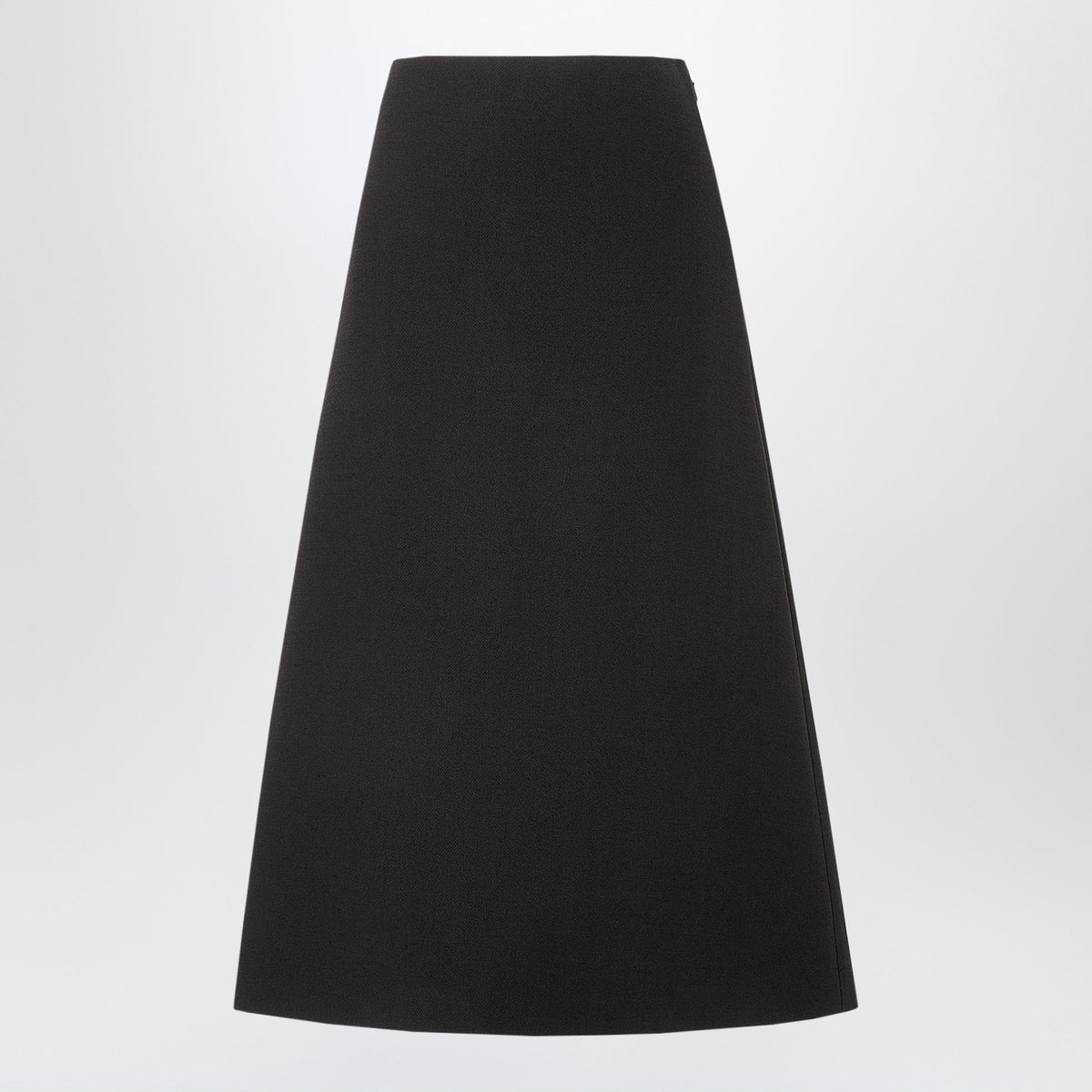 Fendi Black Midi Skirt In Boucle Wool Women FENDI
