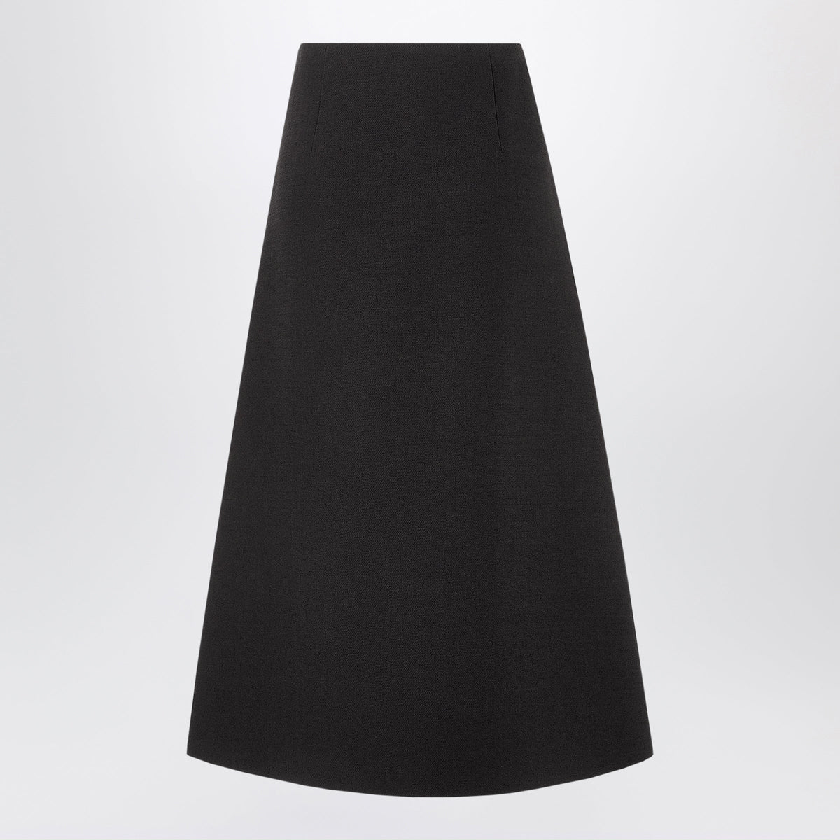 Fendi Black Midi Skirt In Boucle Wool Women FENDI
