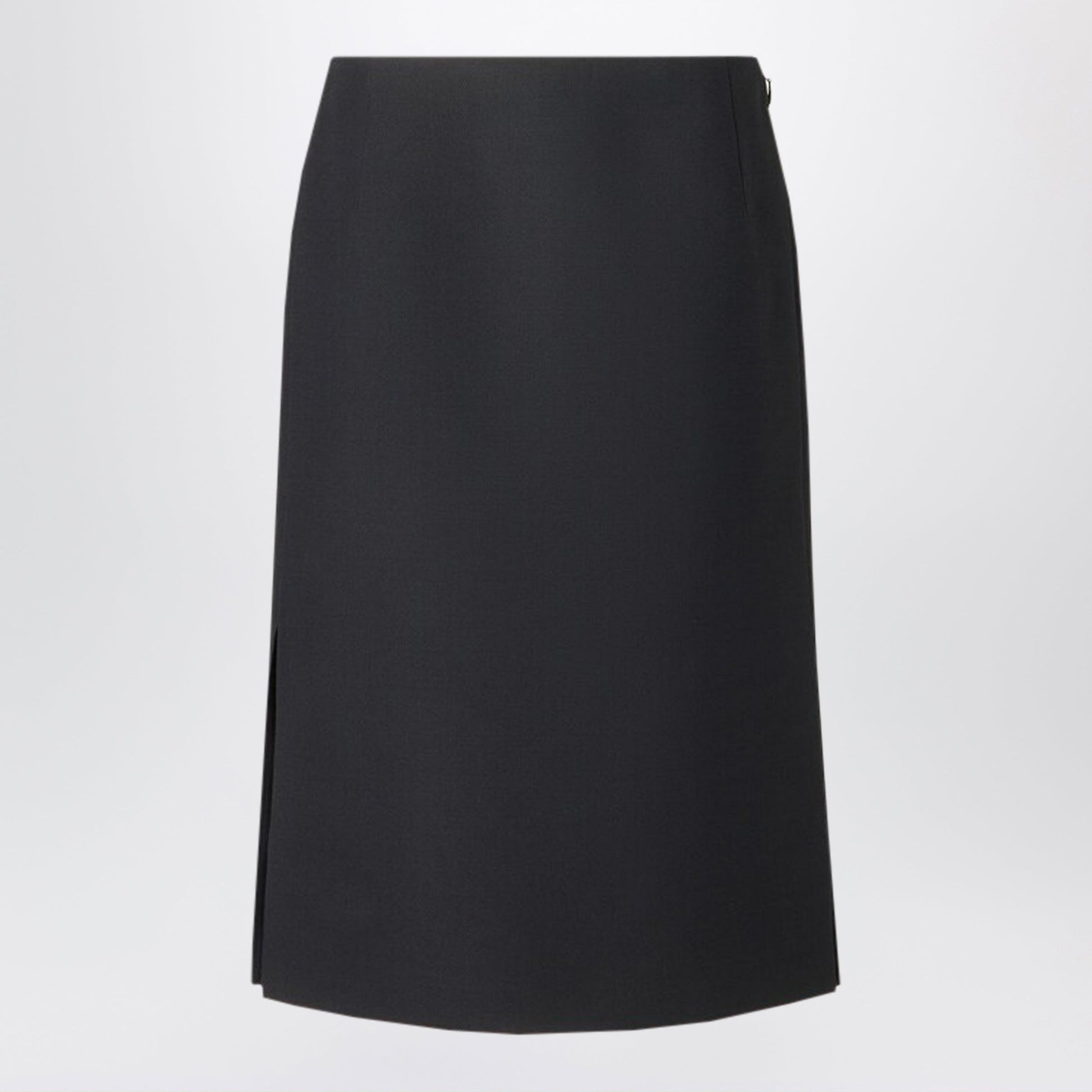Fendi Black Silk And Wool Skirt Women FENDI