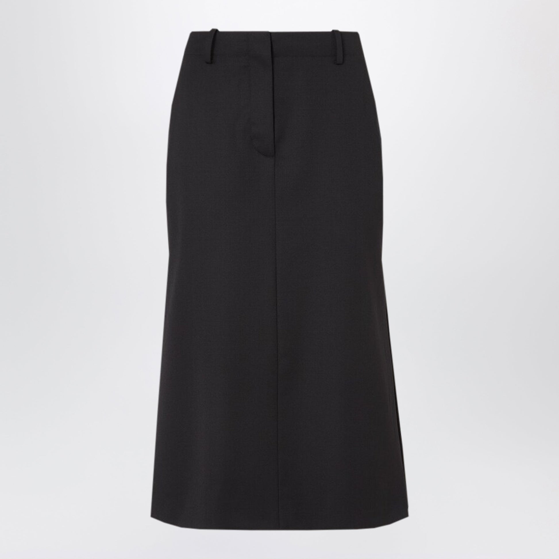 Fendi Black Grain De Poudre Skirt Women FENDI