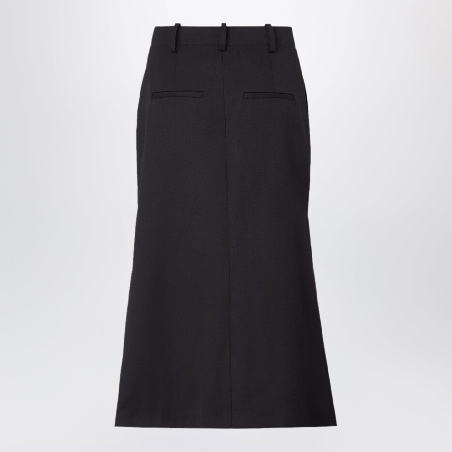 Fendi Black Grain De Poudre Skirt Women FENDI