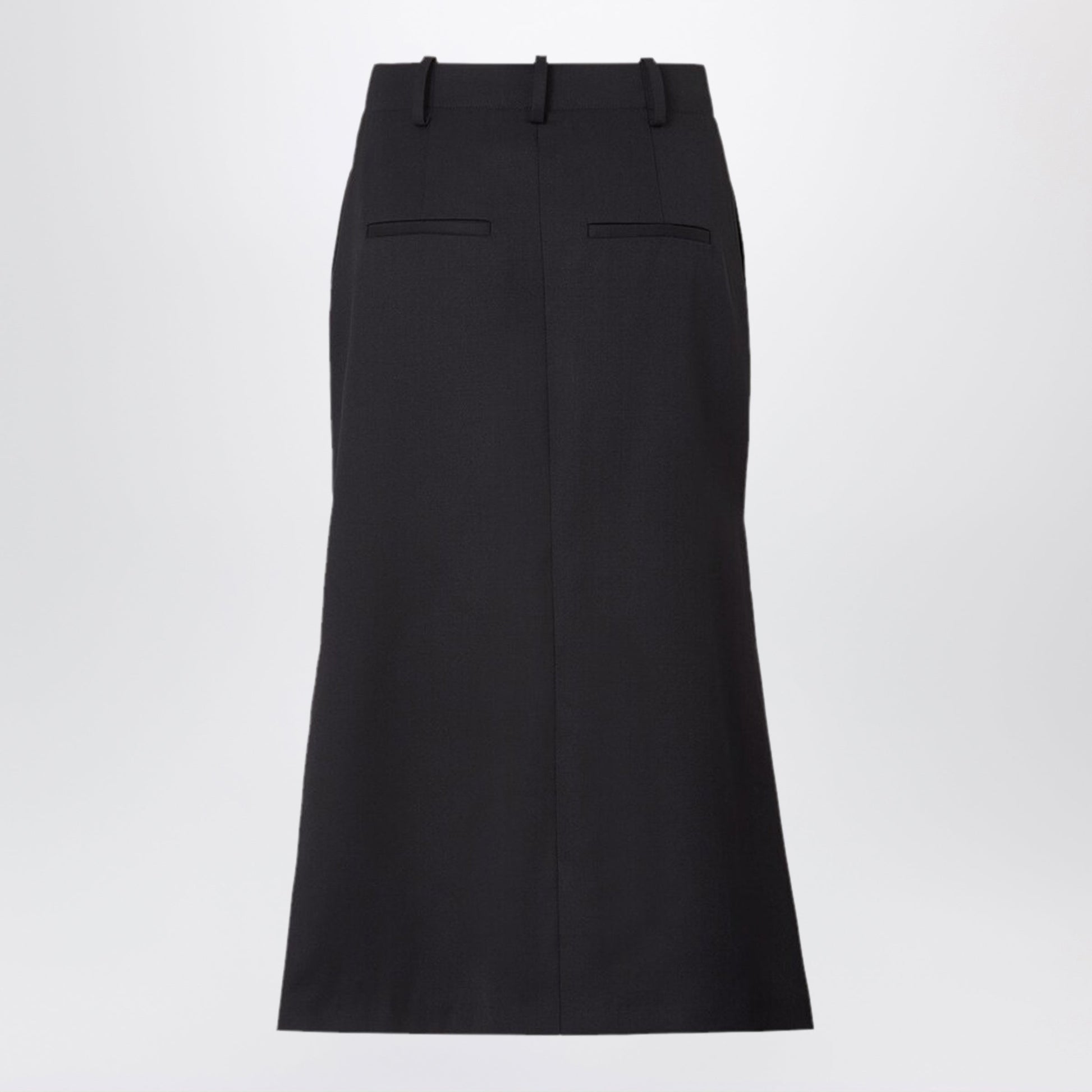 Fendi Black Grain De Poudre Skirt Women FENDI