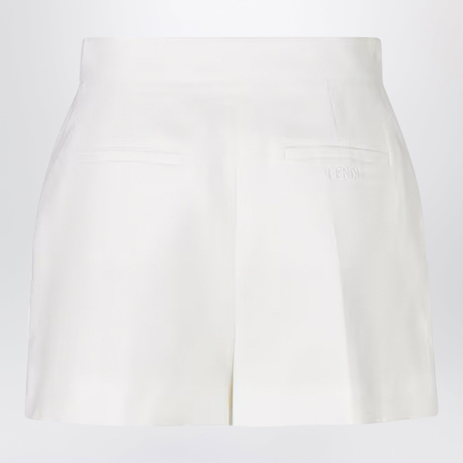 Fendi White Linen And Cotton Shorts Women FENDI