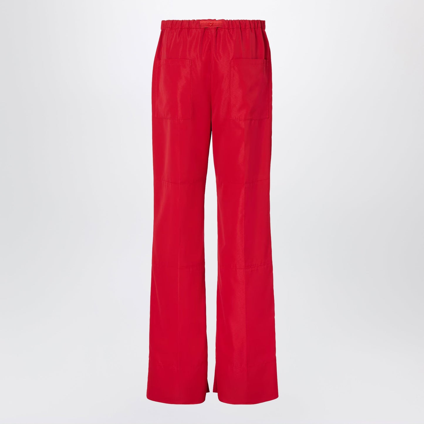 Fendi Red Technical Viscose Trousers Women FENDI