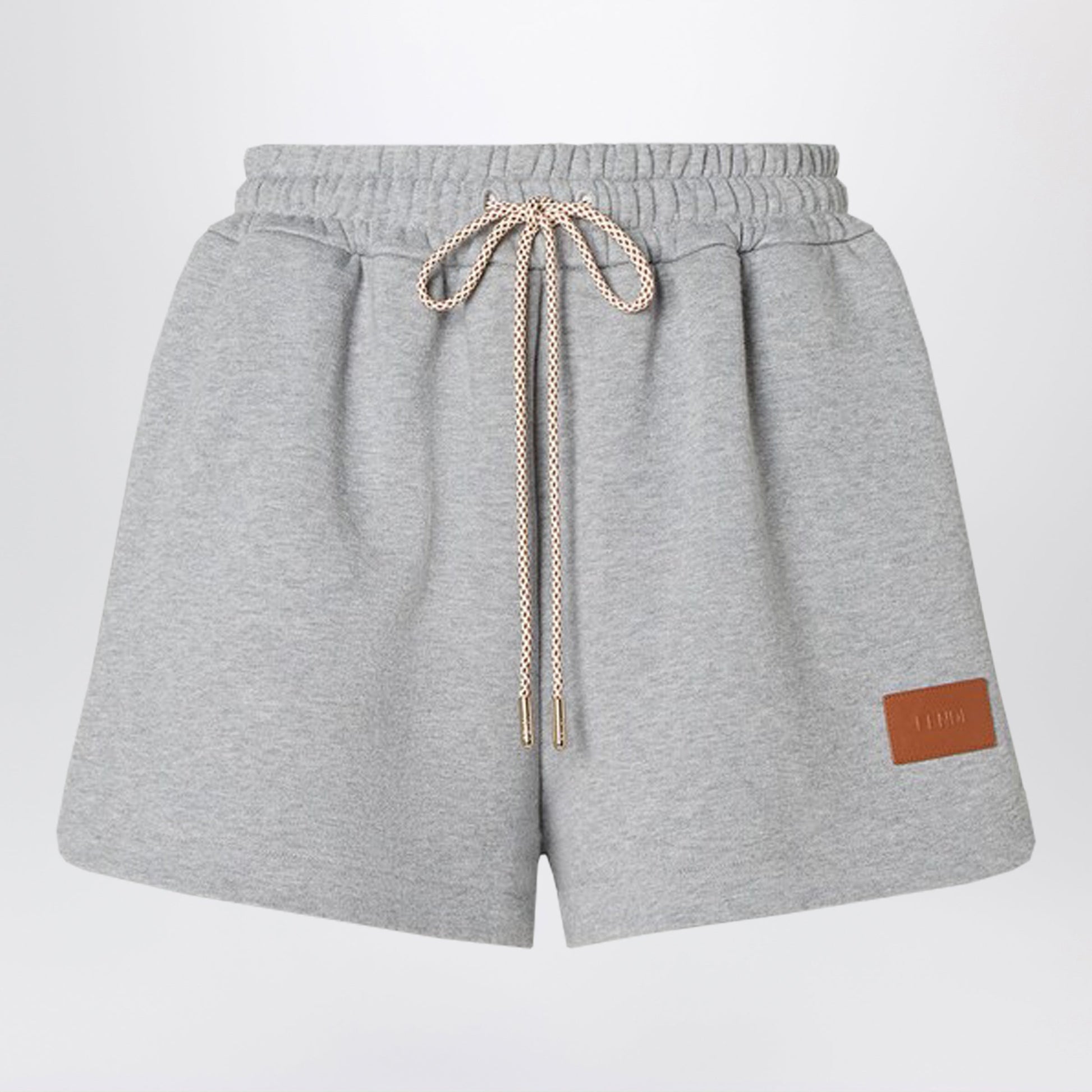 Fendi Grey Cotton Jersey Shorts Women FENDI
