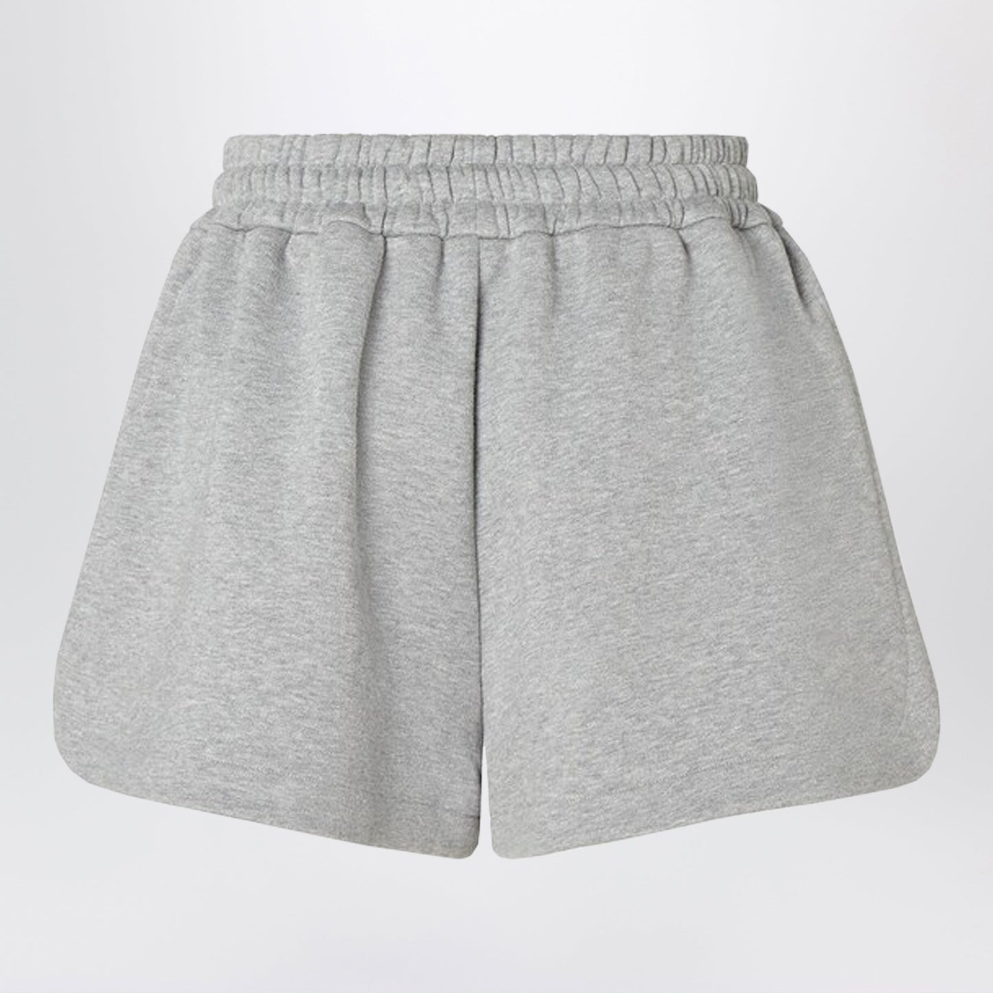 Fendi Grey Cotton Jersey Shorts Women FENDI
