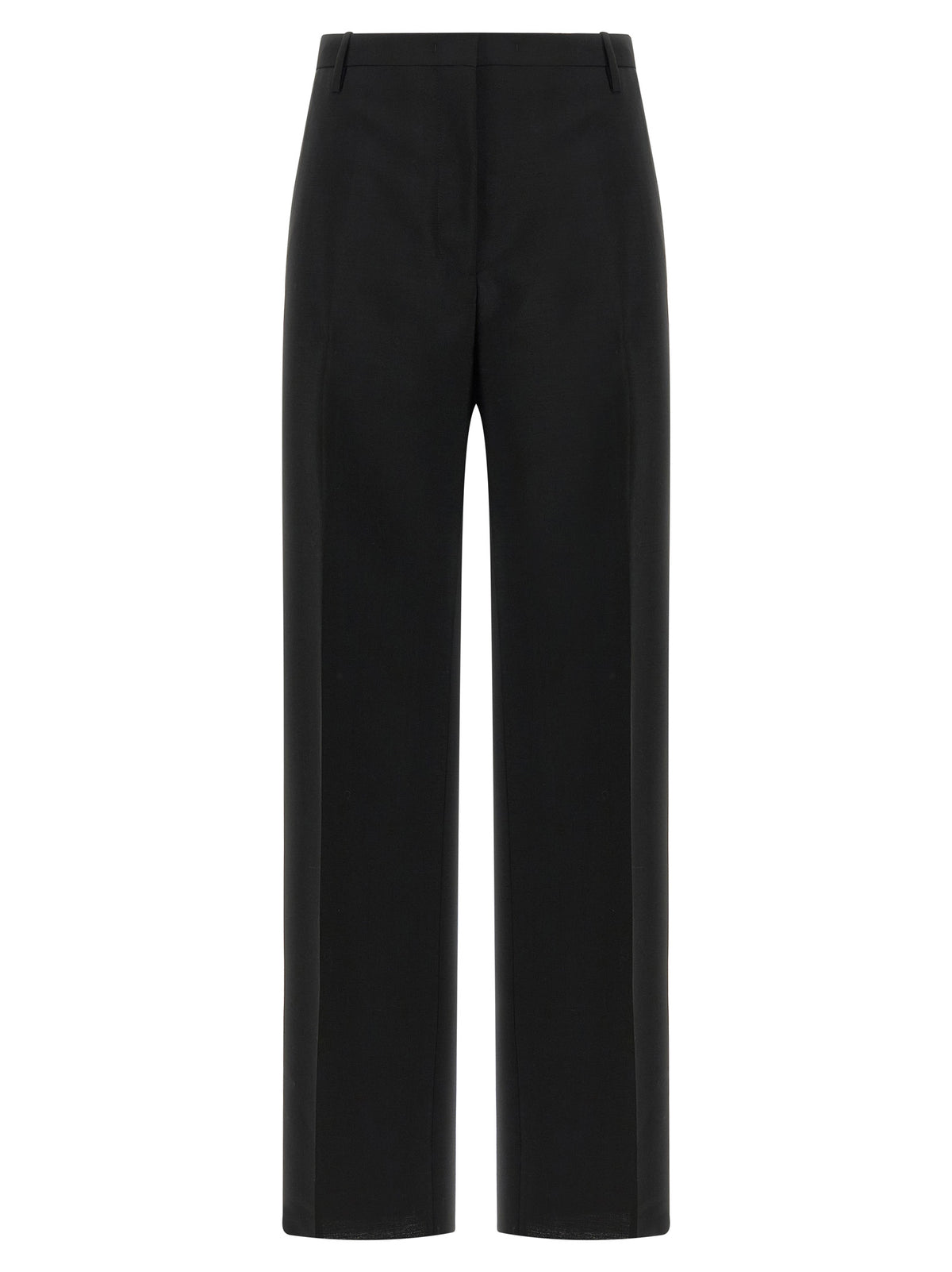 Fendi Women Black Wool And Mohair Pants FENDI