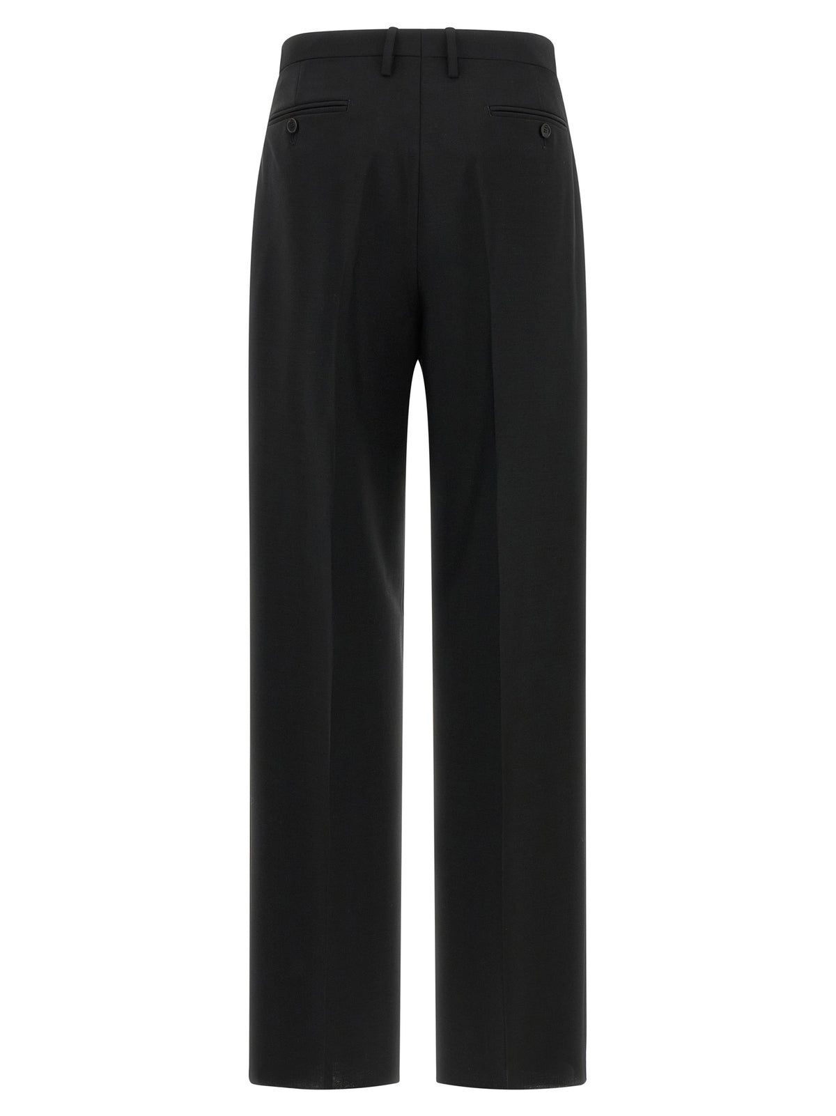 Fendi Women Black Wool And Mohair Pants FENDI