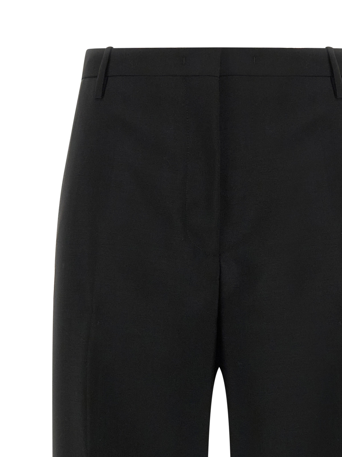 Fendi Women Black Wool And Mohair Pants FENDI