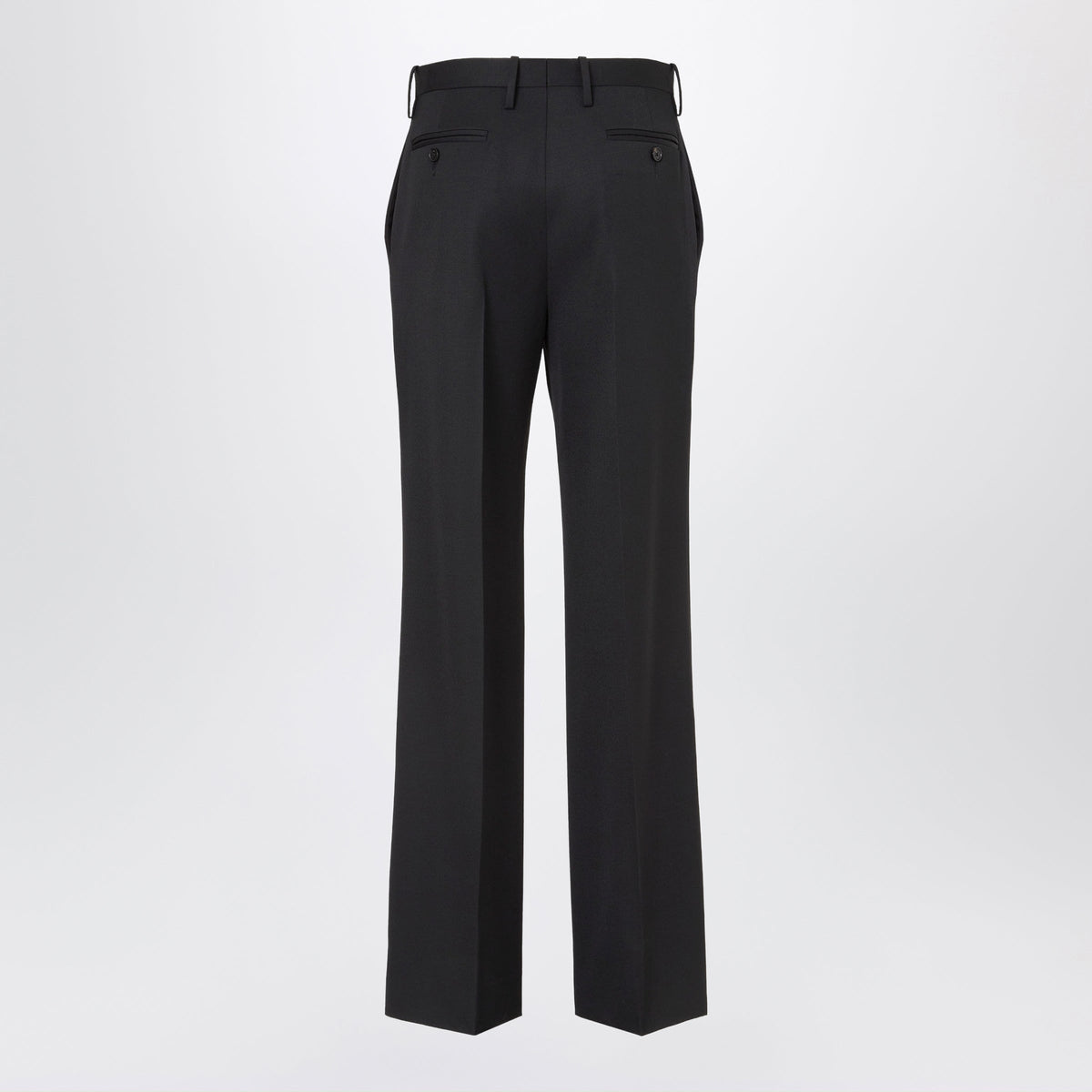Fendi Black Grain De Poudre Trousers Women FENDI
