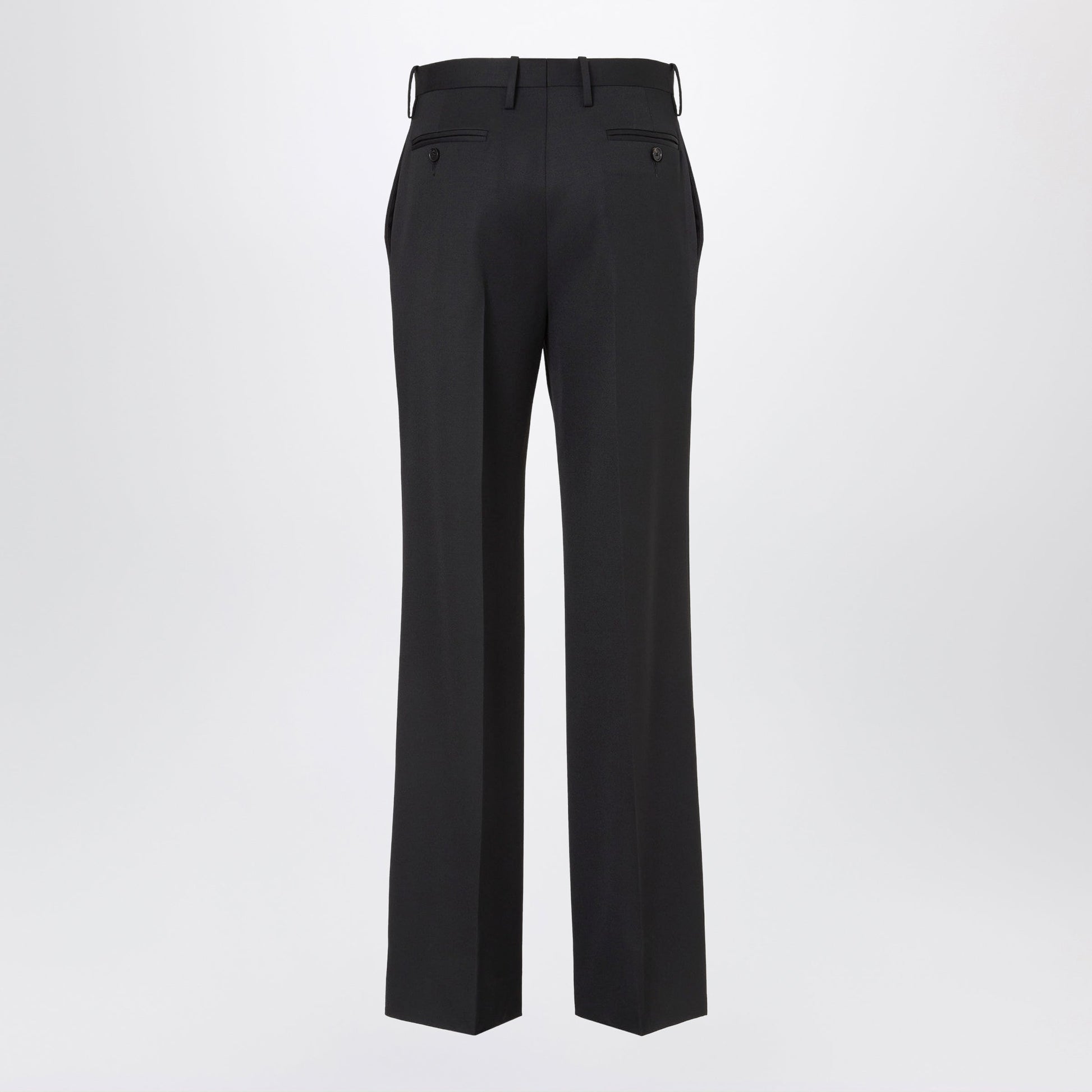 Fendi Black Grain De Poudre Trousers Women FENDI