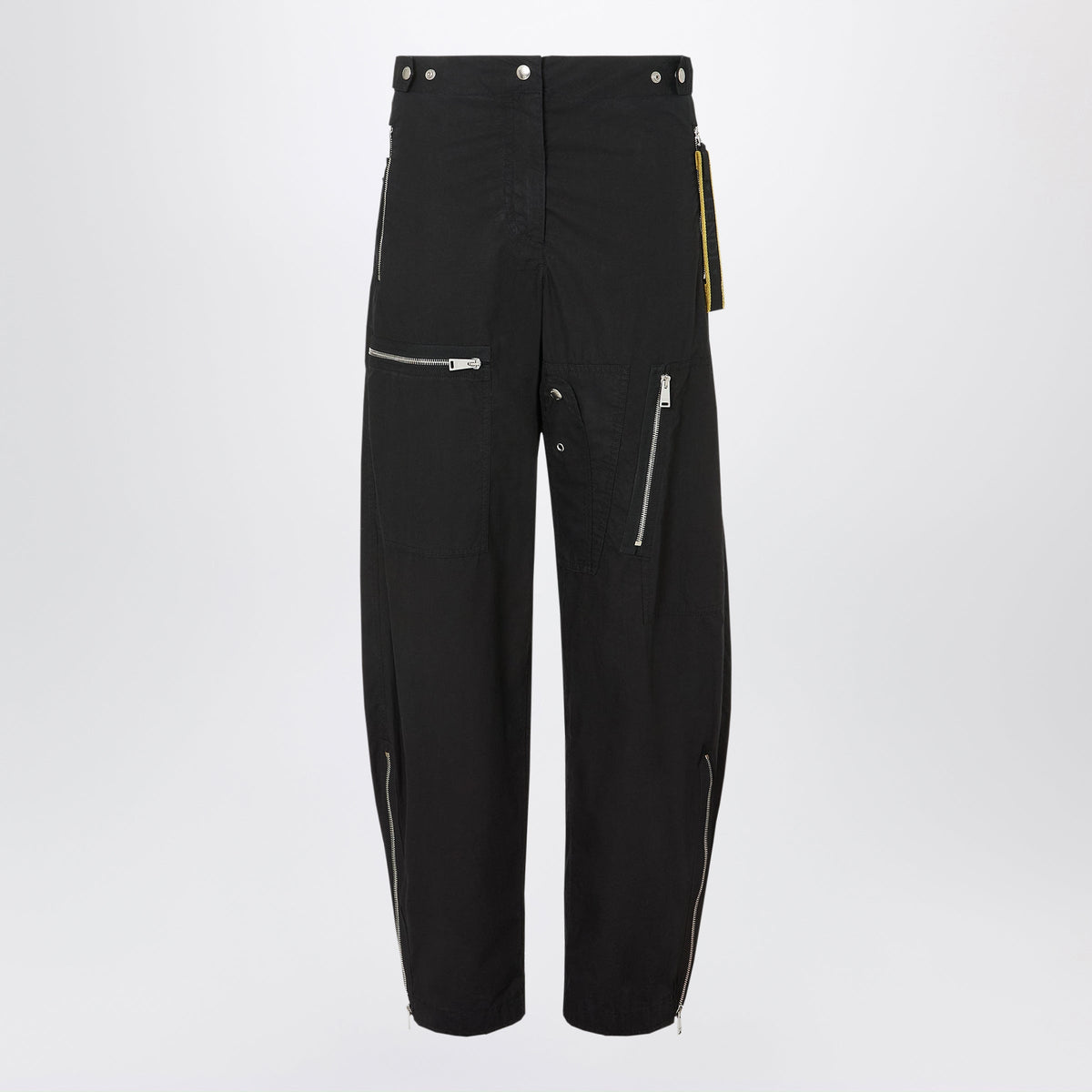 Fendi Black Cargo Trousers In Parachute Canvas Women FENDI