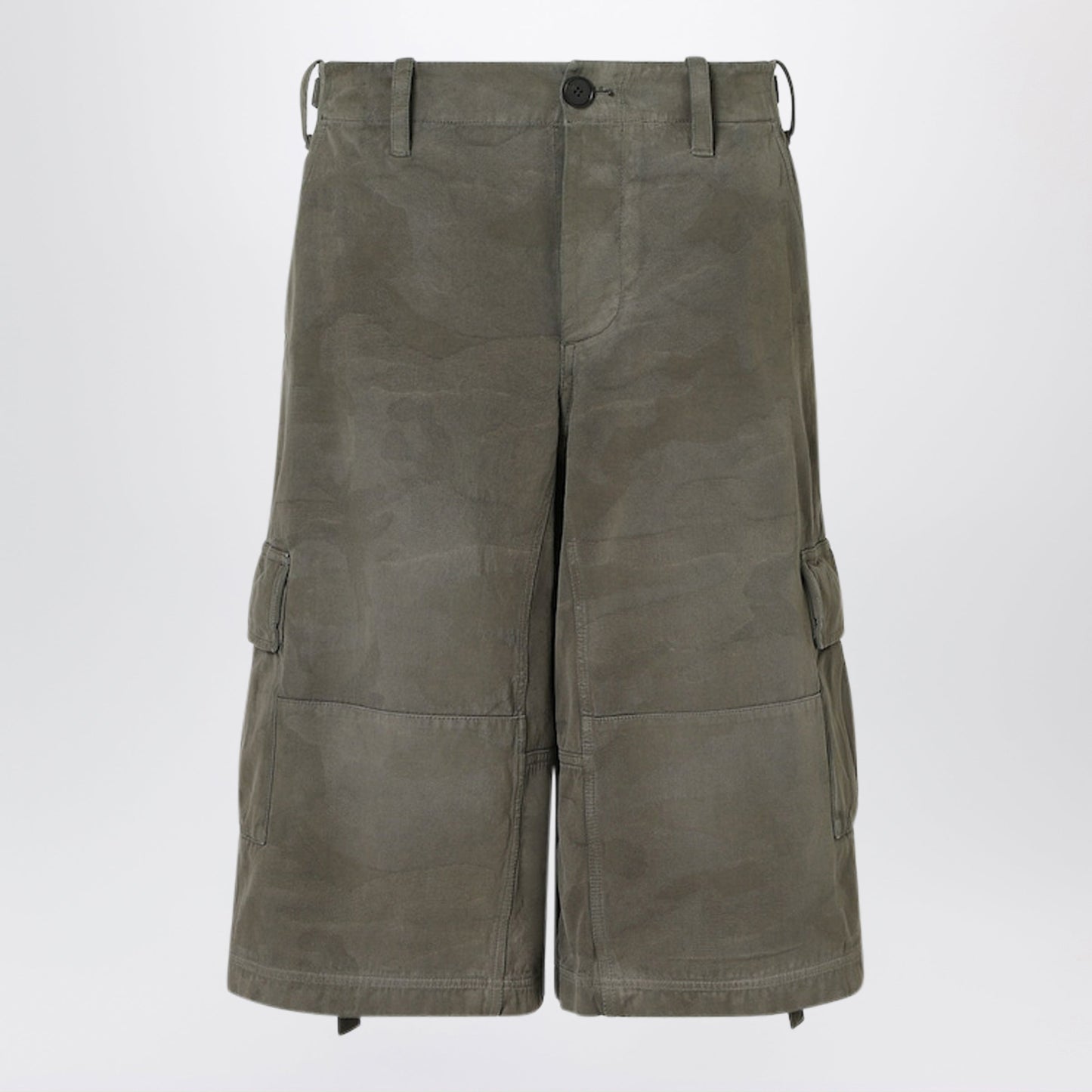Fendi Green Cotton Shorts Women FENDI