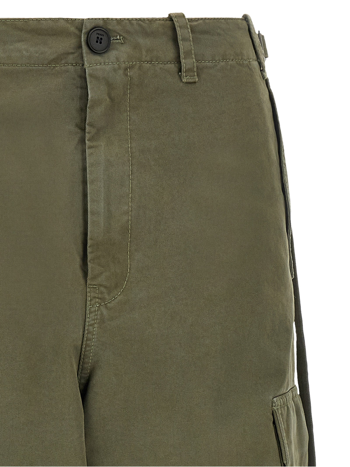 Fendi Women Double Stitch Embroidery Pants FENDI