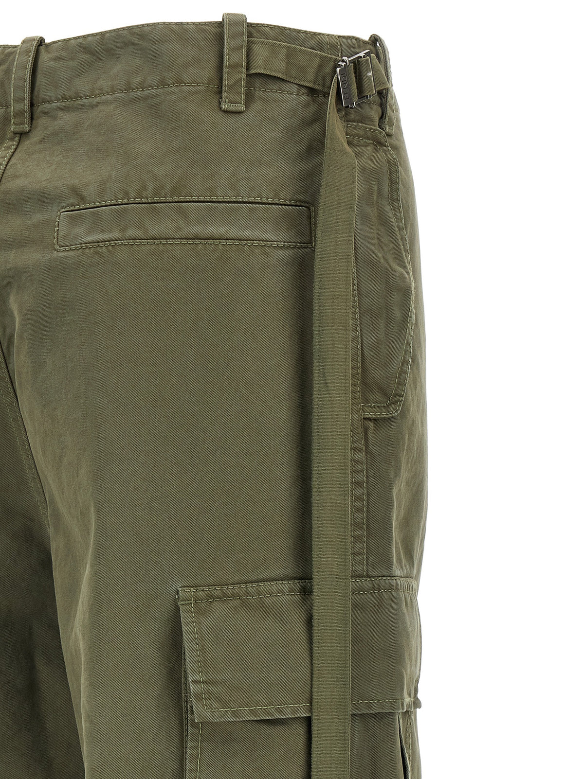 Fendi Women Double Stitch Embroidery Pants FENDI