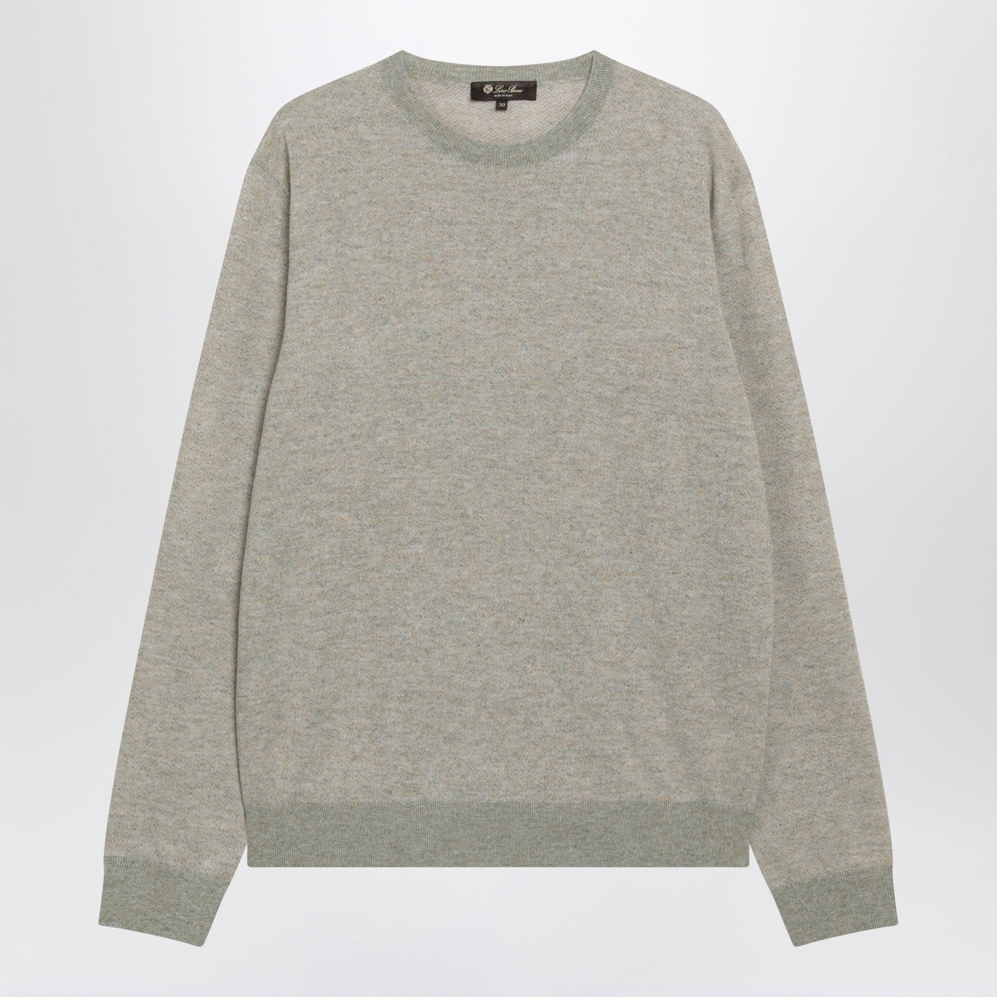 Loro Piana Cream Melange Cashmere And Silk Sweater Men LORO PIANA