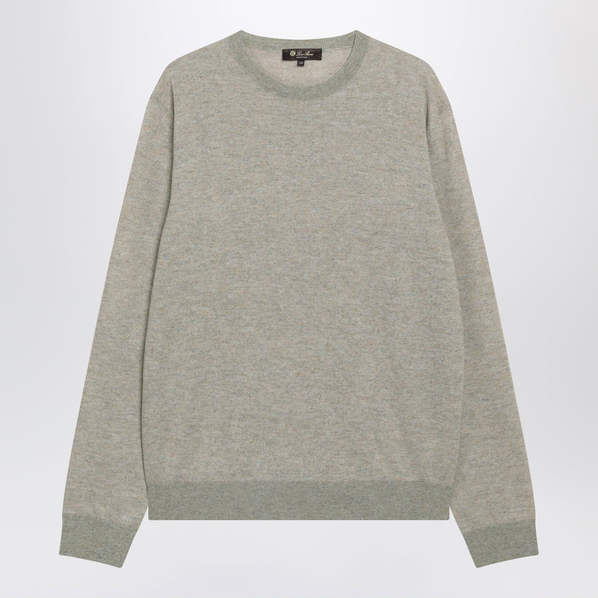 Loro Piana Cream Melange Cashmere And Silk Sweater Men LORO PIANA