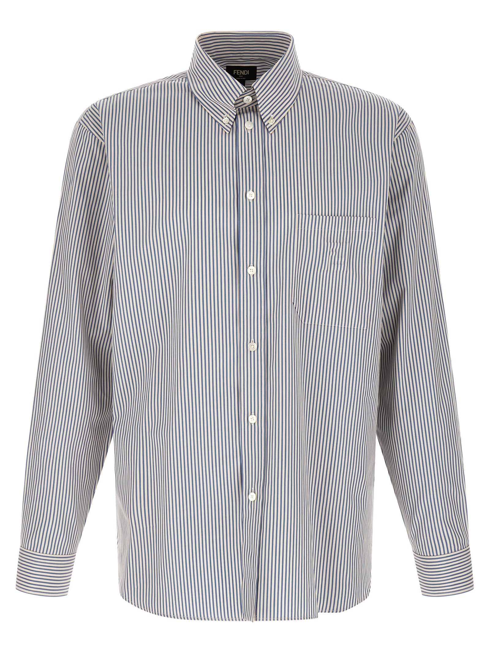 Fendi Men Striped Button-Down Shirt FENDI