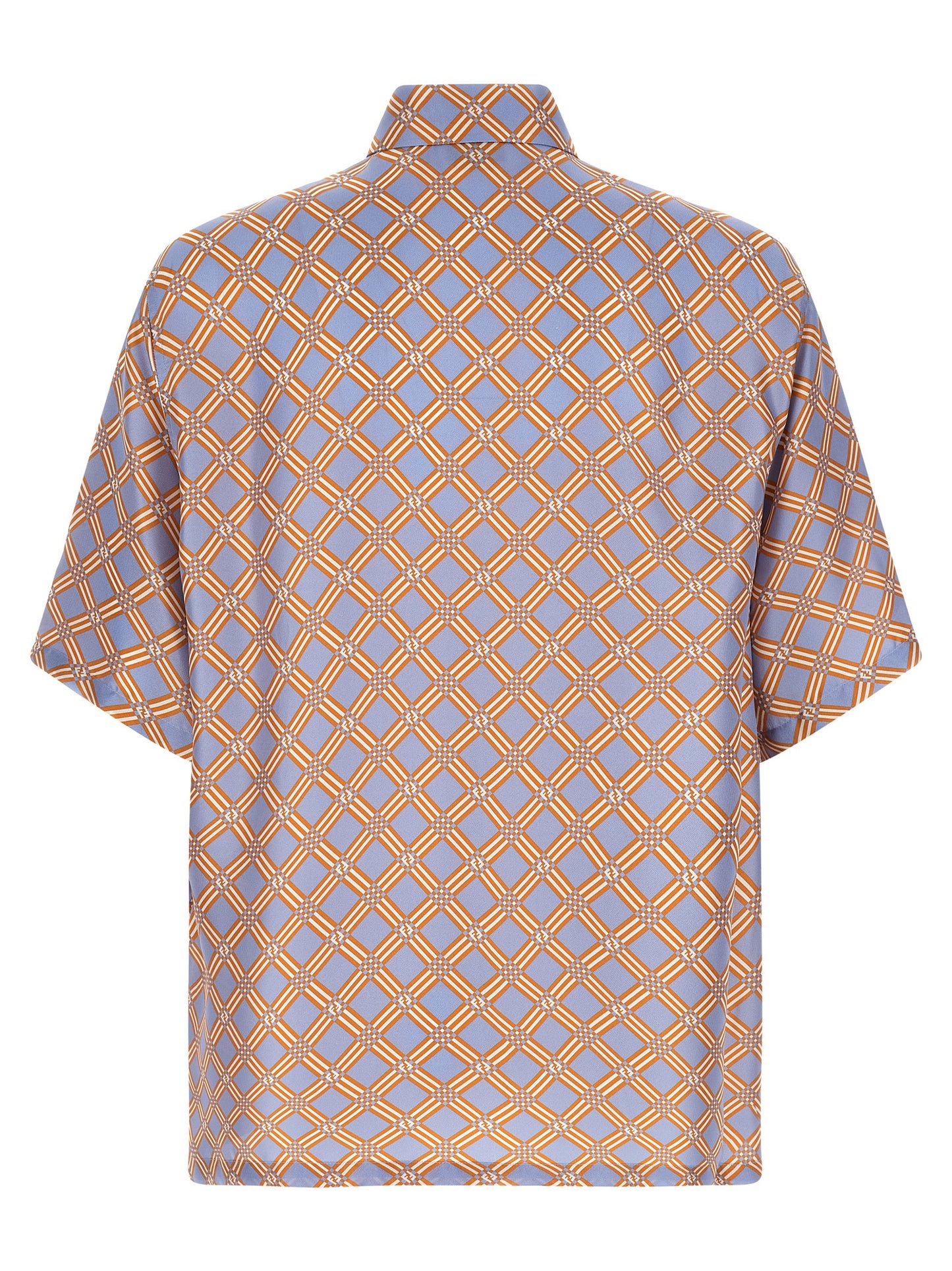 Fendi Men 'Net' Print Silk Shirt FENDI