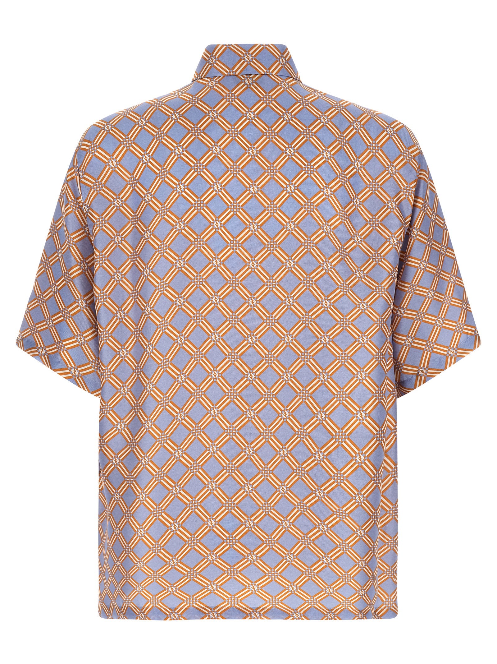 Fendi Men 'Net' Print Silk Shirt FENDI