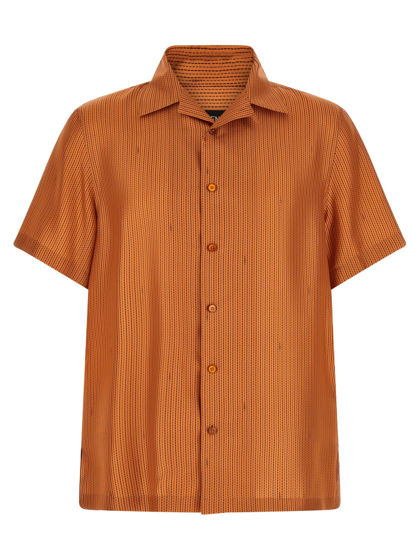 Fendi Men 'Selleria' Stitching Silk Shirt FENDI