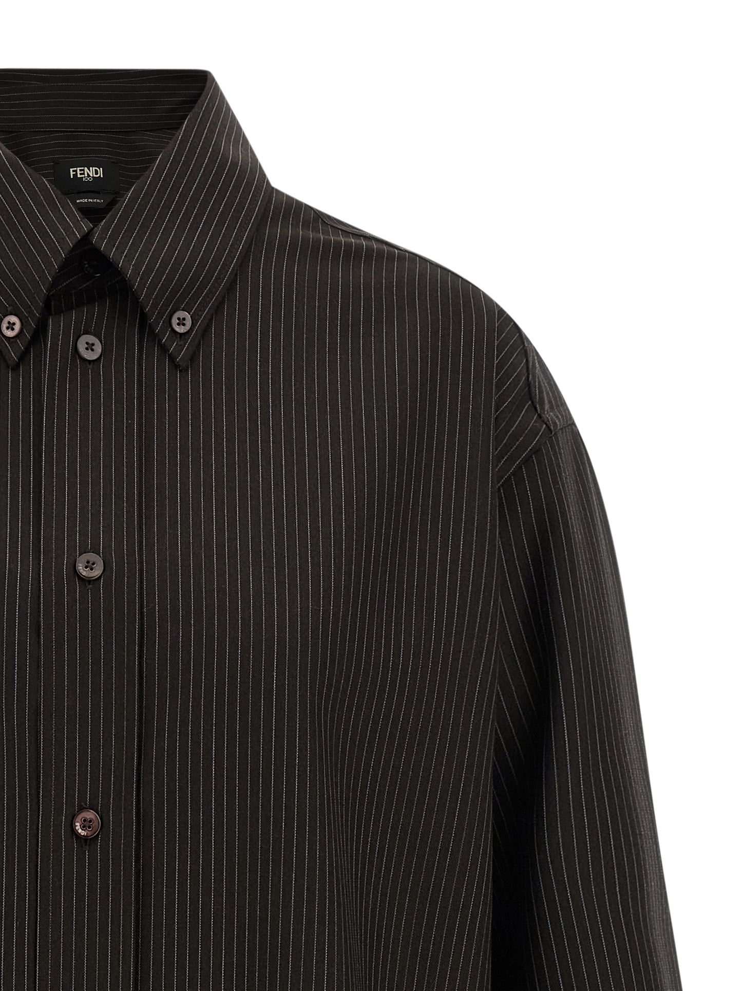 Fendi Men Wool And Lace Shirt FENDI