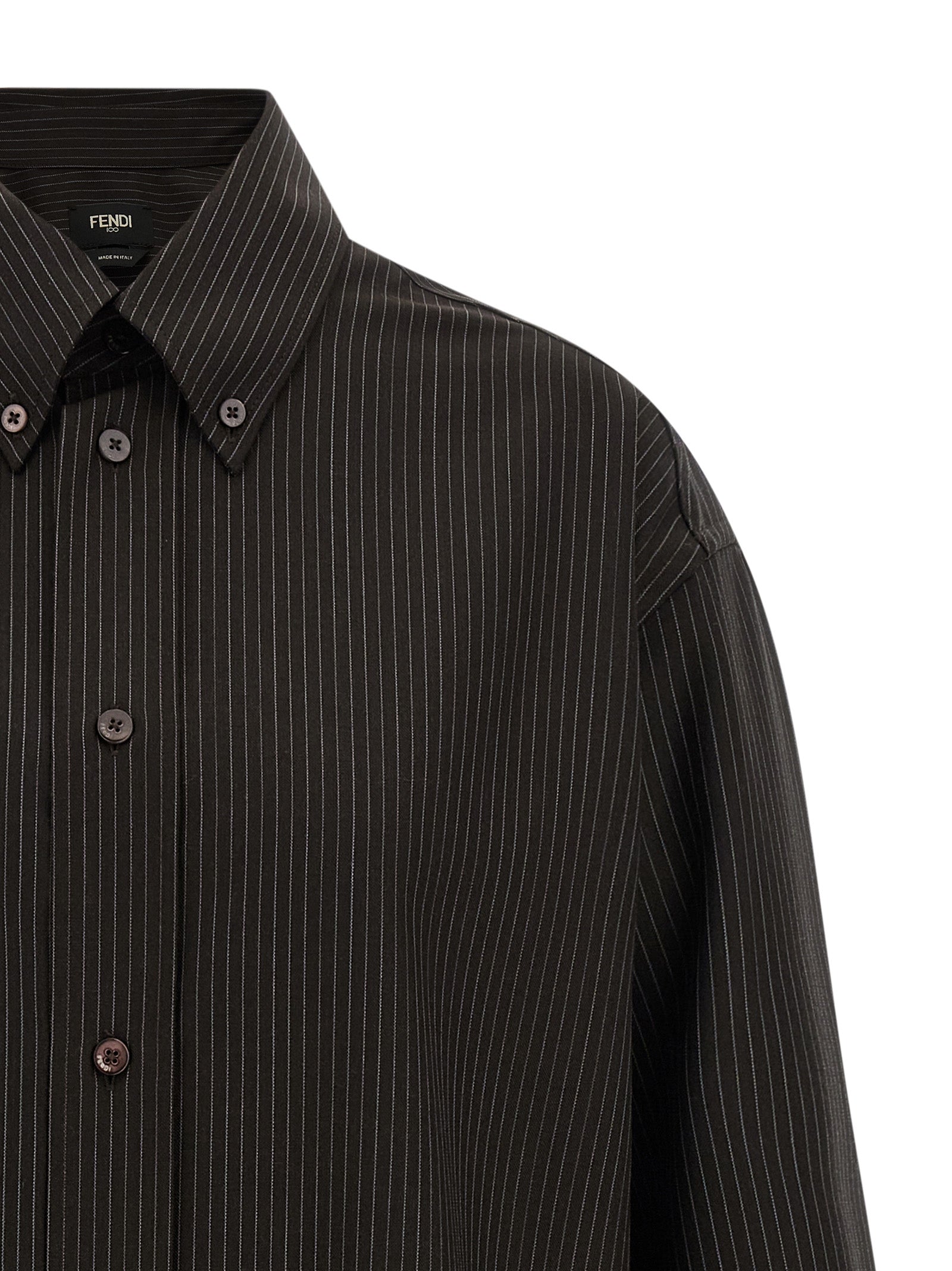 Fendi Men Wool And Lace Shirt FENDI