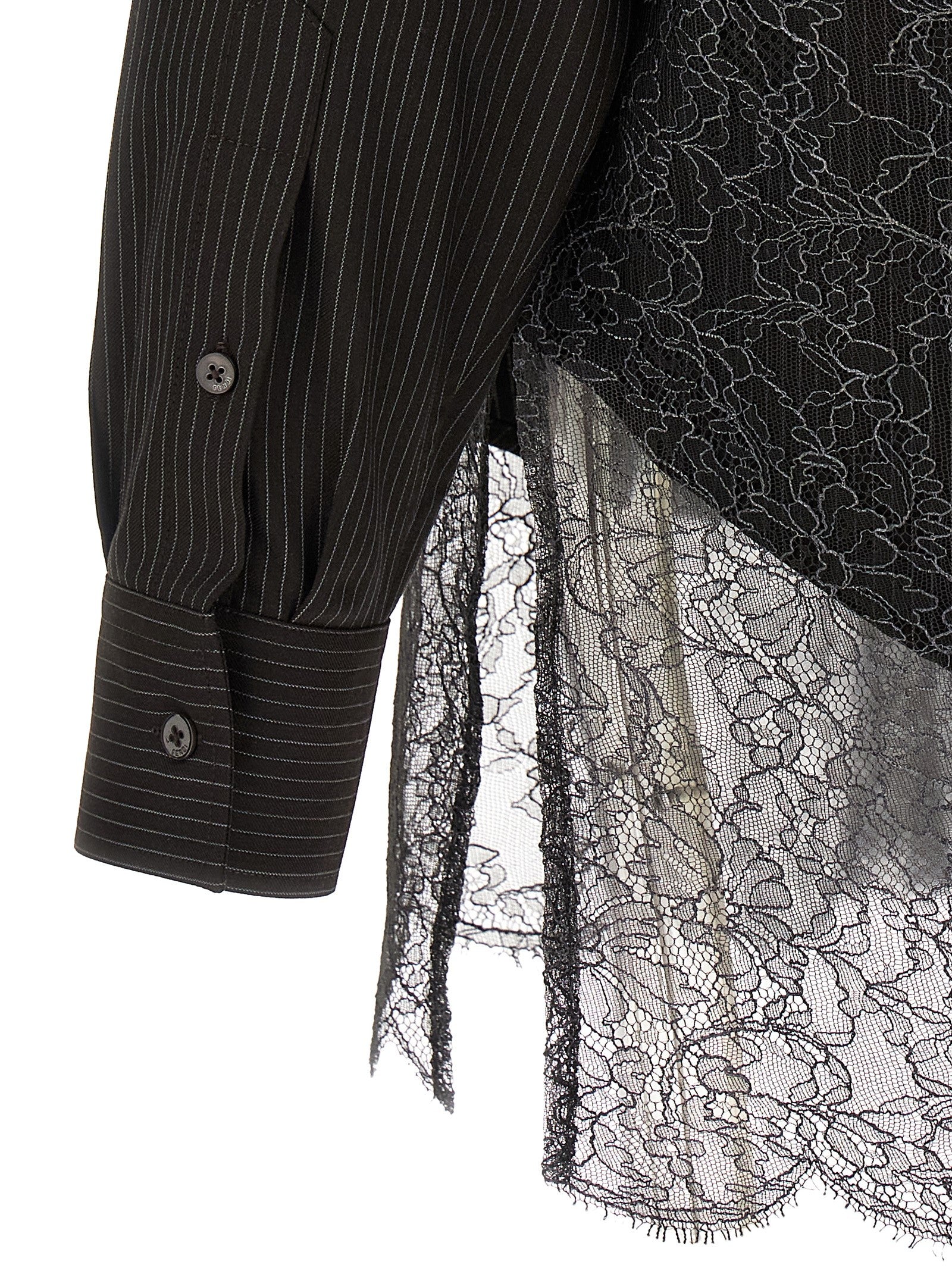 Fendi Men Wool And Lace Shirt FENDI