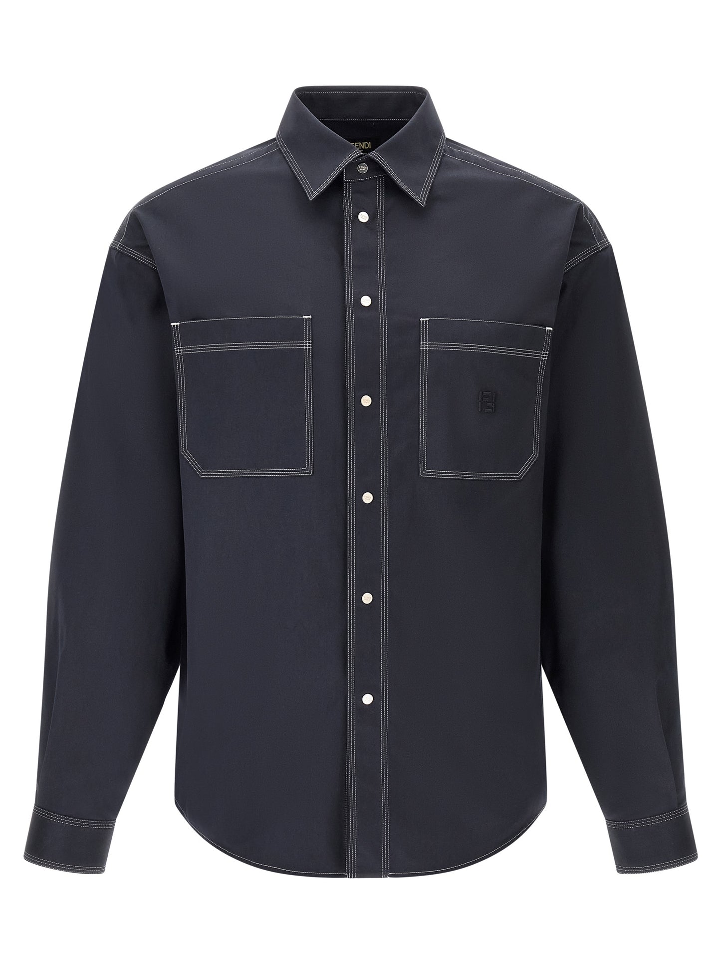 Fendi Men 'Ff Selleria' Logo Shirt FENDI