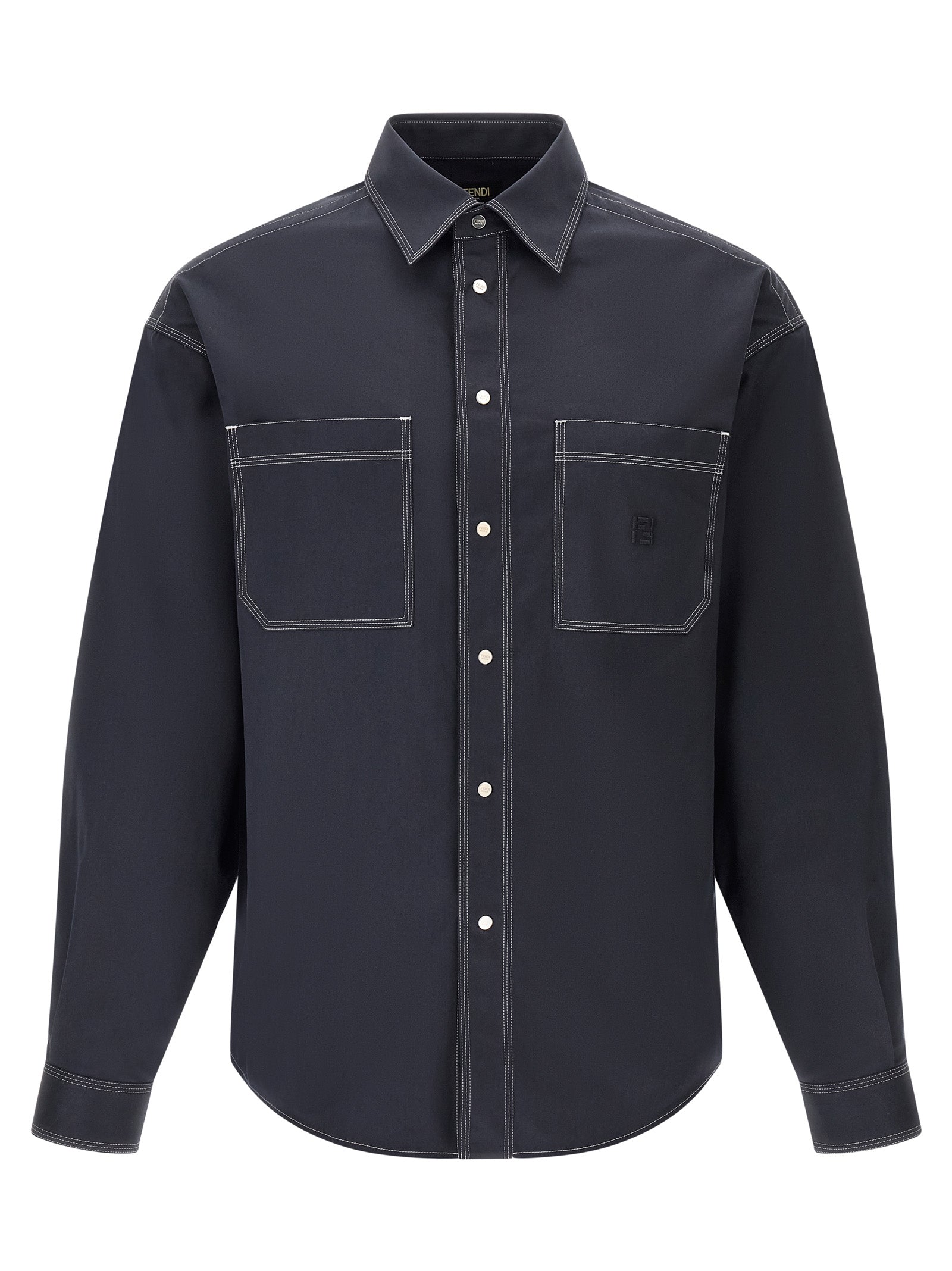 Fendi Men 'Ff Selleria' Logo Shirt FENDI