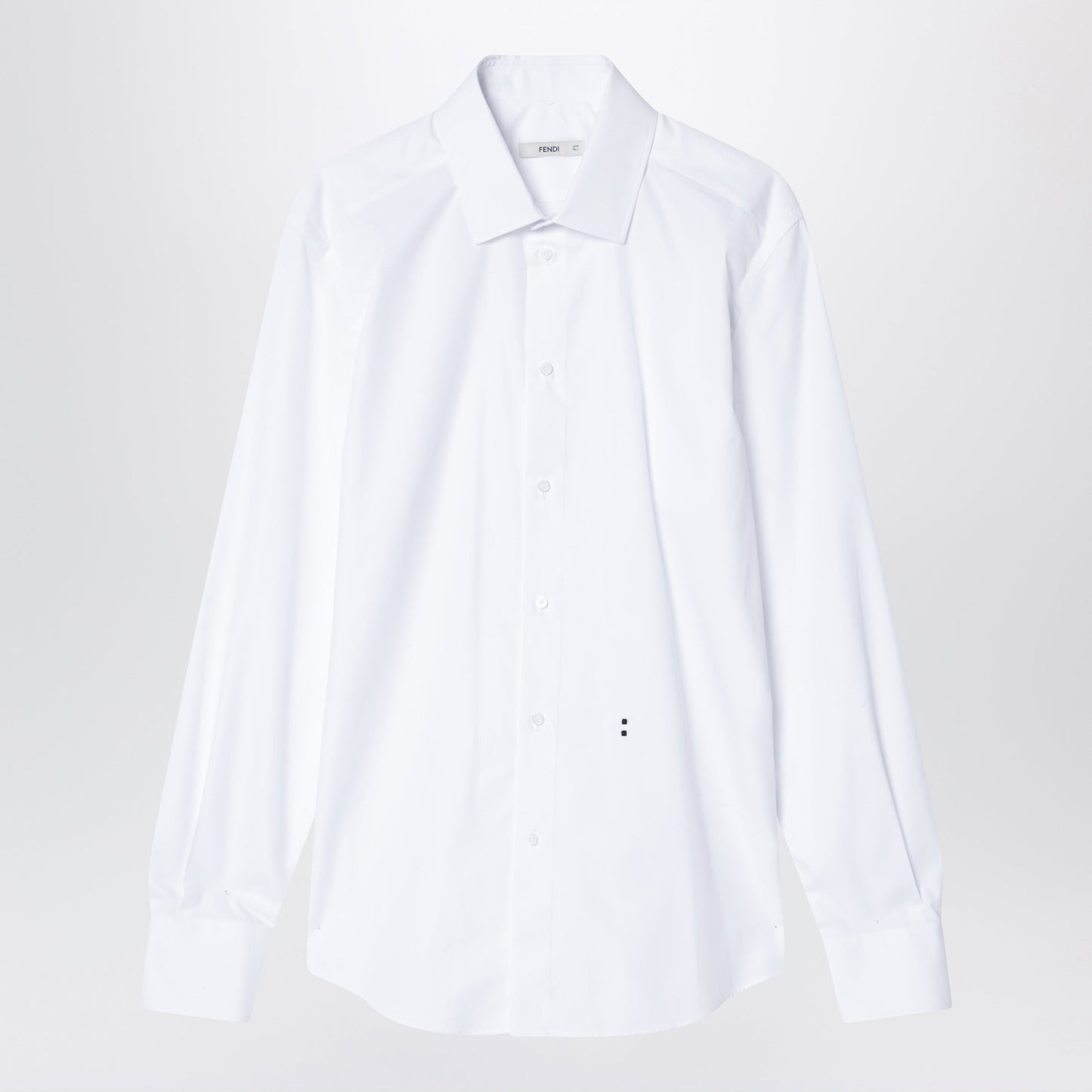Fendi White Poplin Shirt Men FENDI